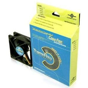 Vantec 80x80x25mm High-Performance Cooling Fan - TF8025 Thermoflow PC Case Fan for Computer, Gaming Rig & Server Cooling - Quiet & Efficient Airflow Solution