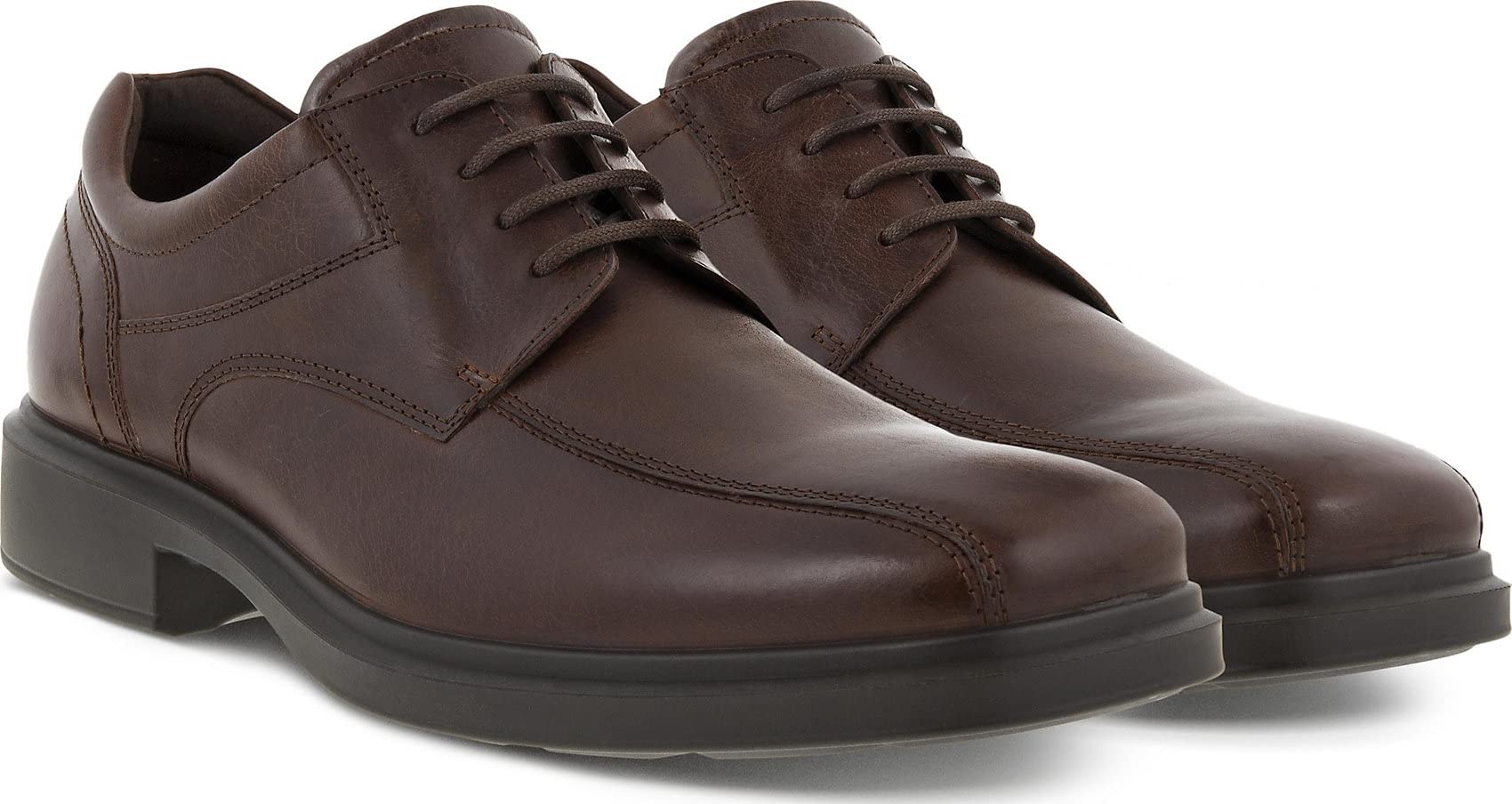 ECCO Men's Helsinki 2.0 Bike Toe Tie Oxford Shoes - Comfortable & Stylish Leather Dress Shoes for Business Casual & Office Wear