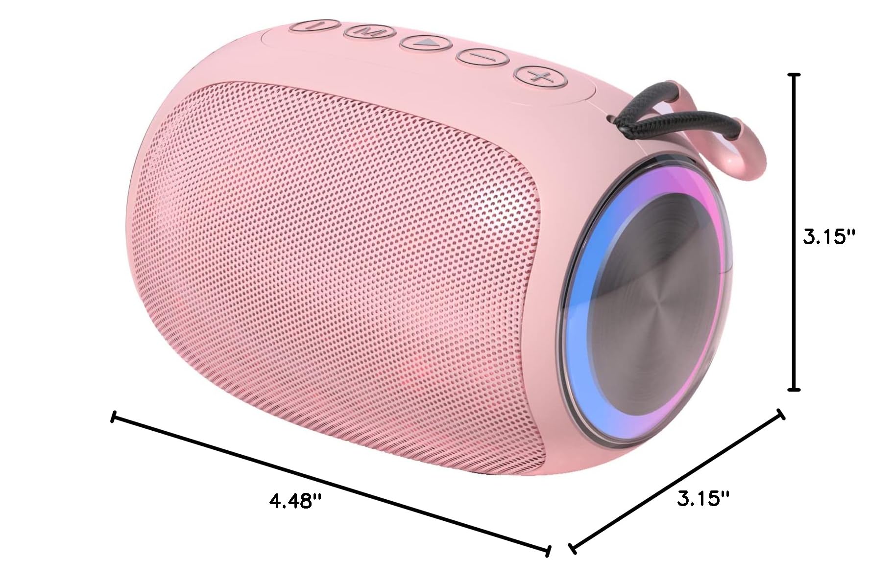 Bluetooth Speakers A66 - 5W Portable Wireless Speakers with Clear Sound, Multi Playing Modes, Compatible with Cellphone & PC, Ideal for Home, Office, Outdoor Adventures, and Travel