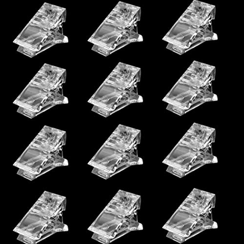 10pcs Nail Tips Clips for Quick Poly Builder Gel Application - DIY Nail Extension Forms for Finger Nail Art & Manicure - Perfect for Salon Professionals & At-Home Nail Enthusiasts