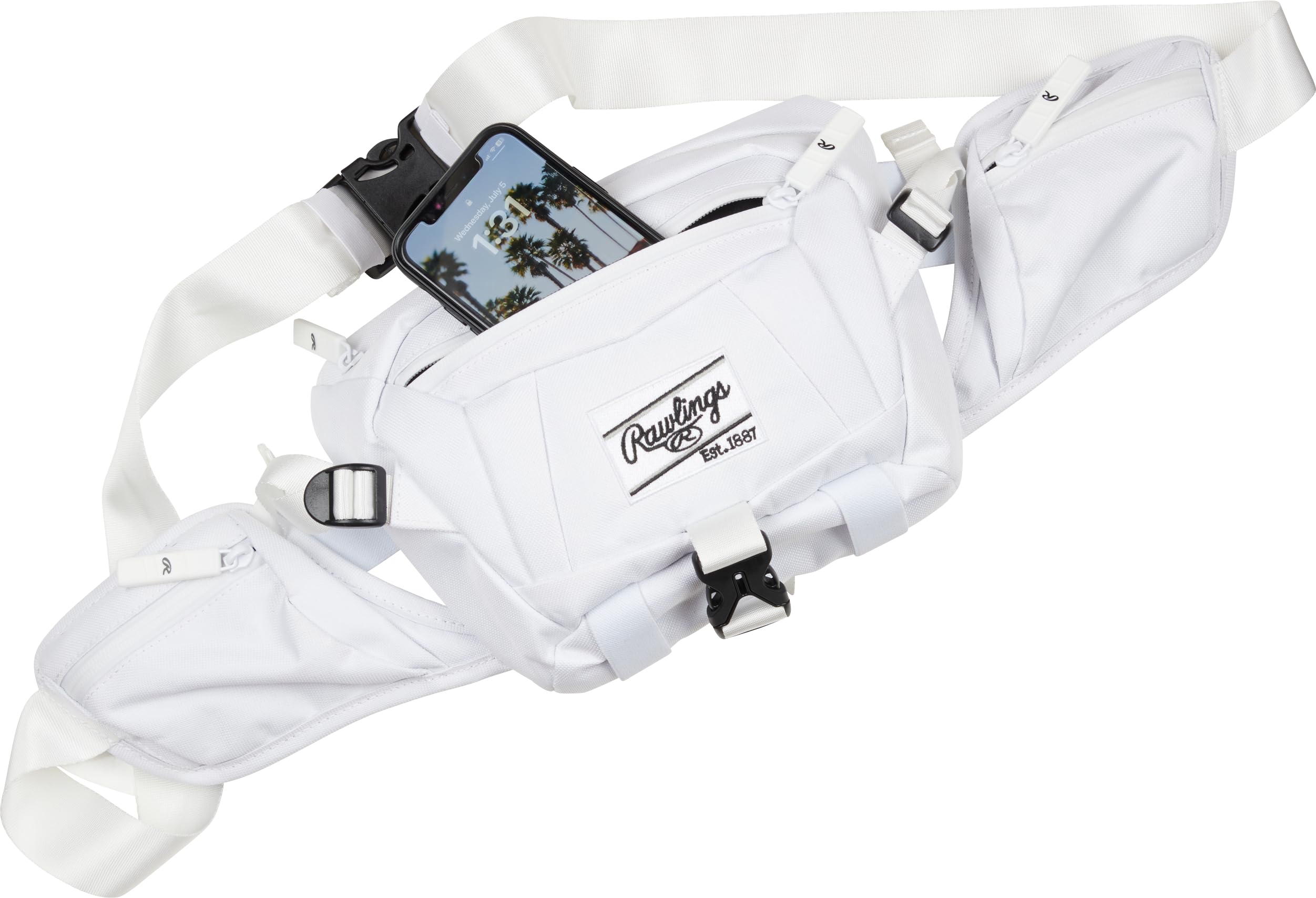 Rawlings Sling Crossbody Bag for Baseball & Softball - Adjustable Strap, Durable Nylon, Multiple Colors & Styles - Perfect for Games, Practice & Travel