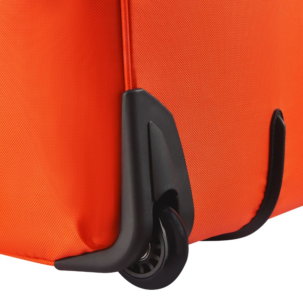Jeep 73cm Duel Wheel Lightweight Medium Duffle Bag - Orange | Water-Resistant Travel Duffel for Gym, Sports, Camping & Weekend Getaways