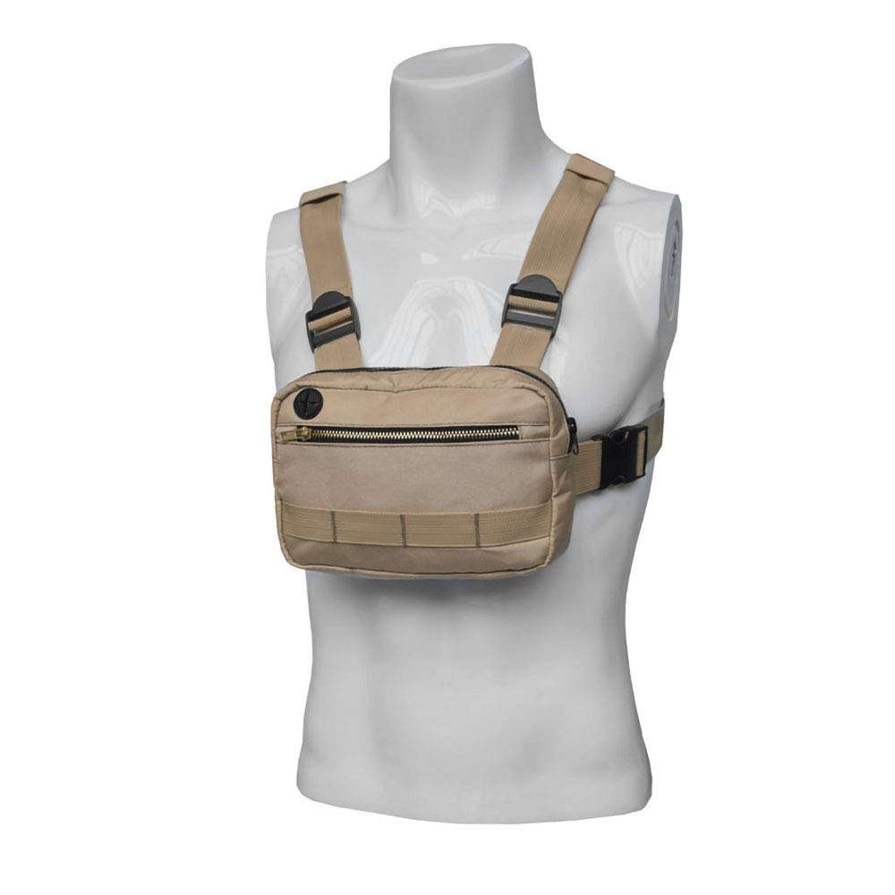 Tactical Chest Bag Molle Outdoor Sports Chest Rig - Adjustable Functional Crossbody Bag for Hiking, Camping, Airsoft & Military Use