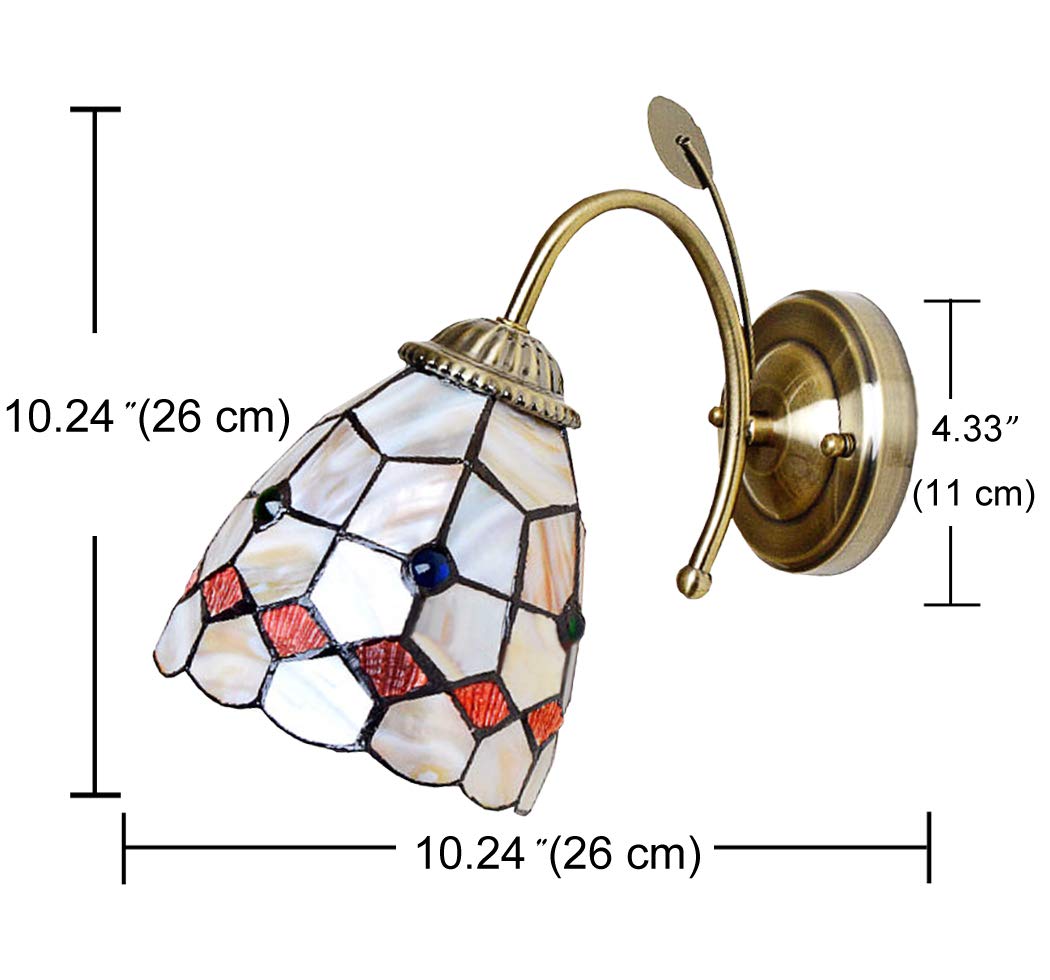 Kiven Plug-in Wall Sconce - Modern Glass Corridor Light with E26 Base & Practical Plug/Cable/Switch - Perfect for Gallery, Hallway & Bedroom Lighting