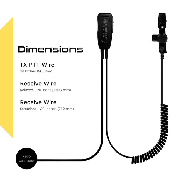 SHEEPDOG MICROPHONES Quick Disconnect Police Lapel Mic - Compatible with Motorola APX 6000/7000/8000/4000 Radios - Law Enforcement Earpiece Headset for Police Officers, Security Guards & First Responders - Perfect for Patrol, Surveillance & Emergency Communication