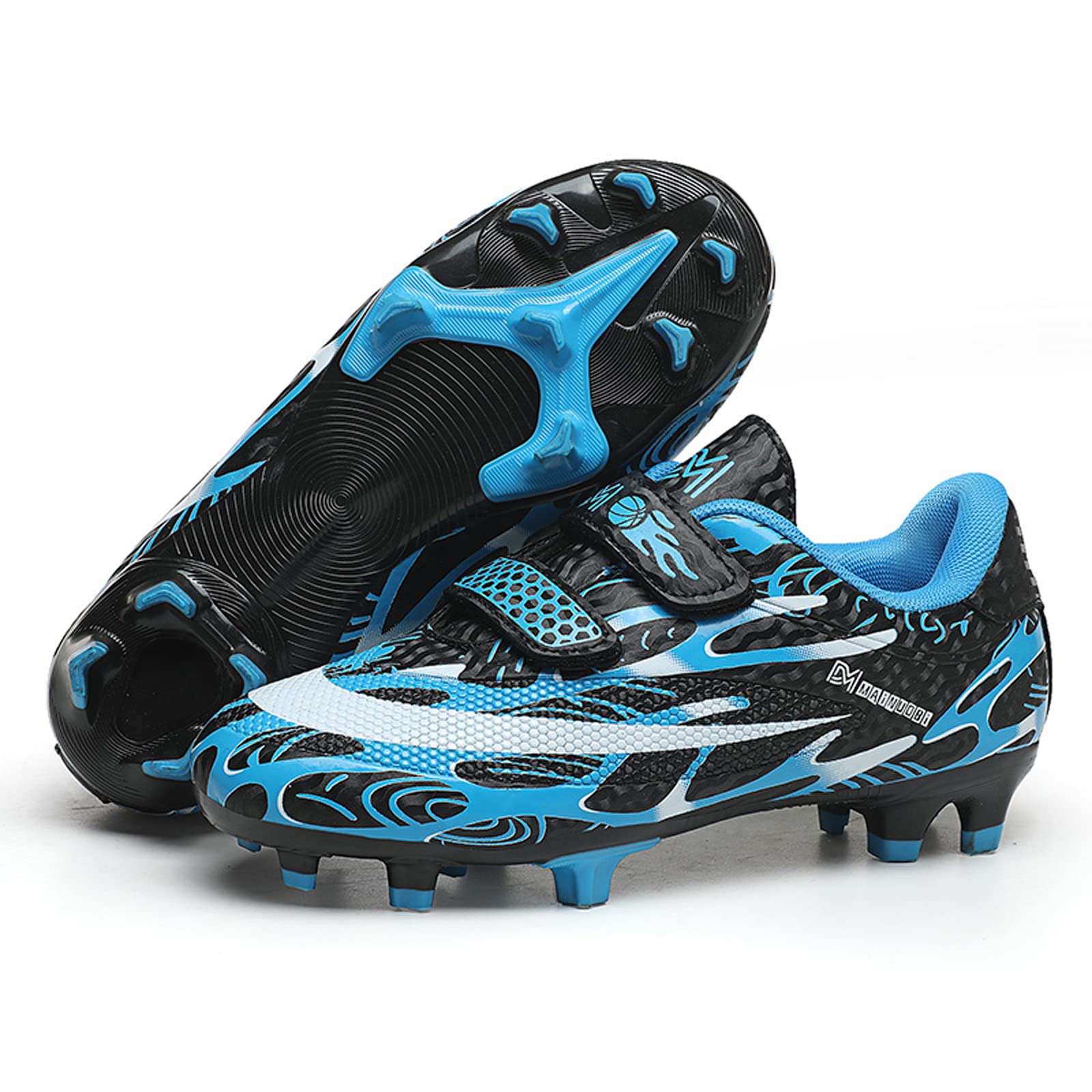 Eliogn Boys Girls AG/FG Soccer Cleats - Lightweight Outdoor Football Shoes for Kids - Perfect for Training, Matches & Turf Play (Little Kid/Big Kid) - Ideal for Youth Soccer Practice & Games