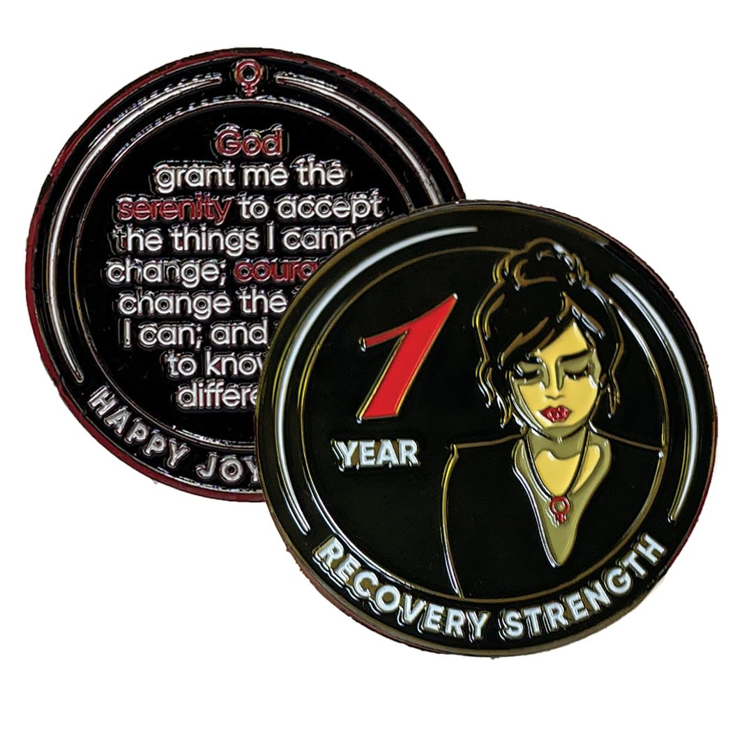 Women of Serenity AA Medallion in Red Gift Box - Perfect for 1st to 50th Anniversary Gifts, Birthdays & Spiritual Celebrations