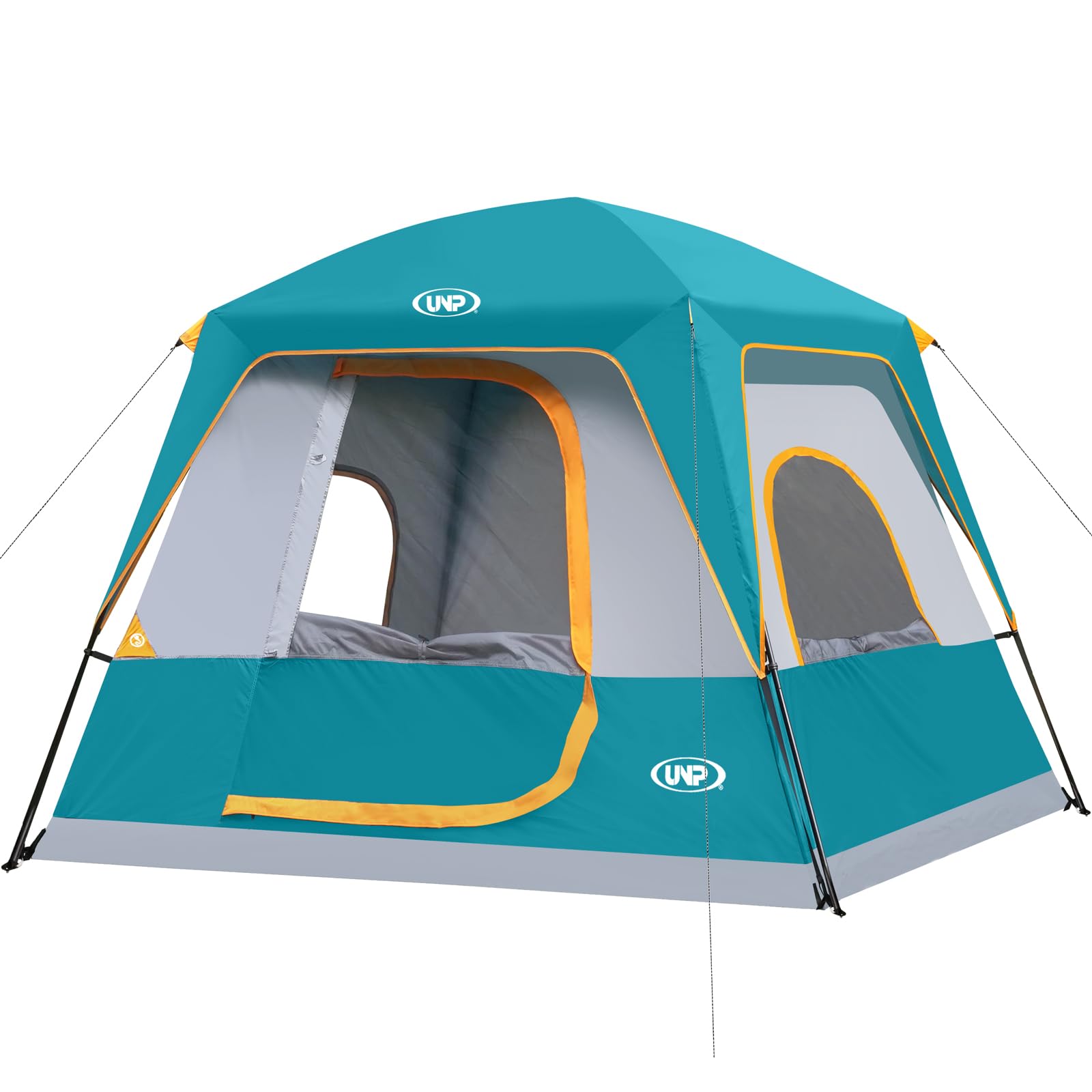 UNP 4-Person Camping Tent - Lightweight Portable Cabin Tent with Easy Setup & Waterproof Rainfly - Perfect for Family Camping, Hiking, and Outdoor Adventures