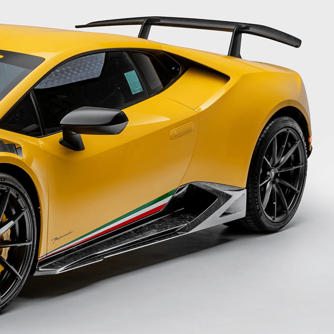 Lamborghini Huracan Performante Vicenza Edition Carbon Fiber Aero Side Blades - High Performance Car Body Kit for Racing & Show Cars