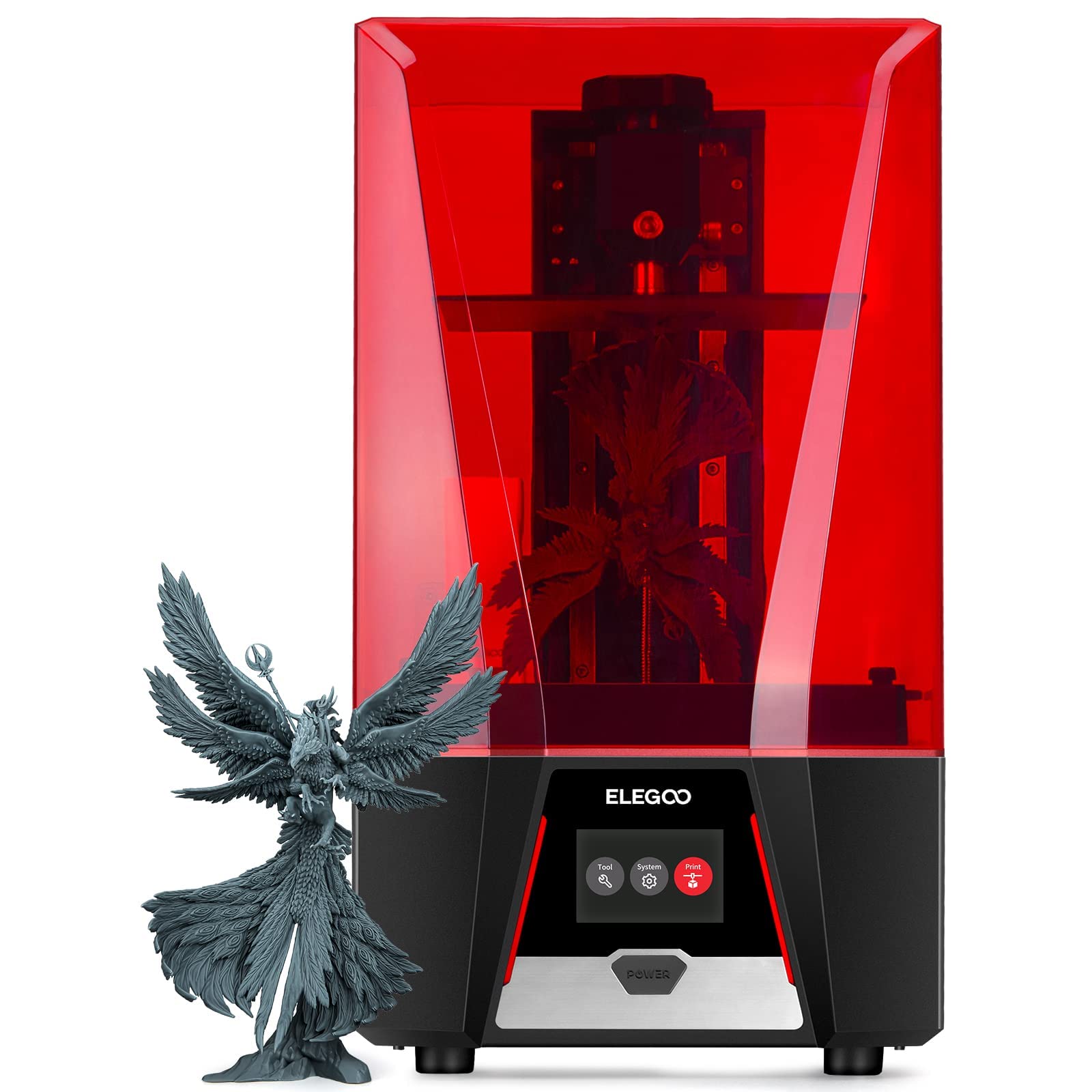 ELEGOO Saturn 2 MSLA 8K 3D Printer with 10-inch Monochrome LCD - Large Build Volume 8.62