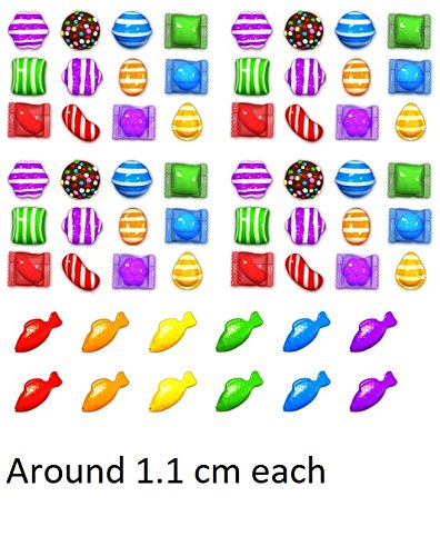 Candy Crush Nail Decals Art - Self-Adhesive Nail Stickers for Women, Girls | Perfect for Parties, Holidays, Nail Salon & DIY Manicure at Home