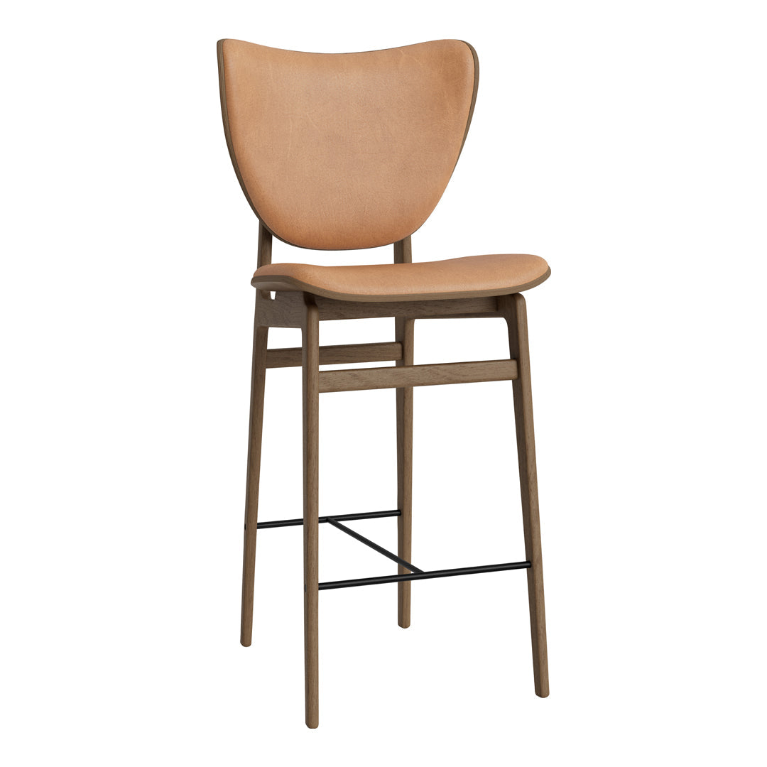 Elephant Counter Chair - Upholstered Bar Stool with Back Support for Kitchen Island, Breakfast Nook & Home Decor