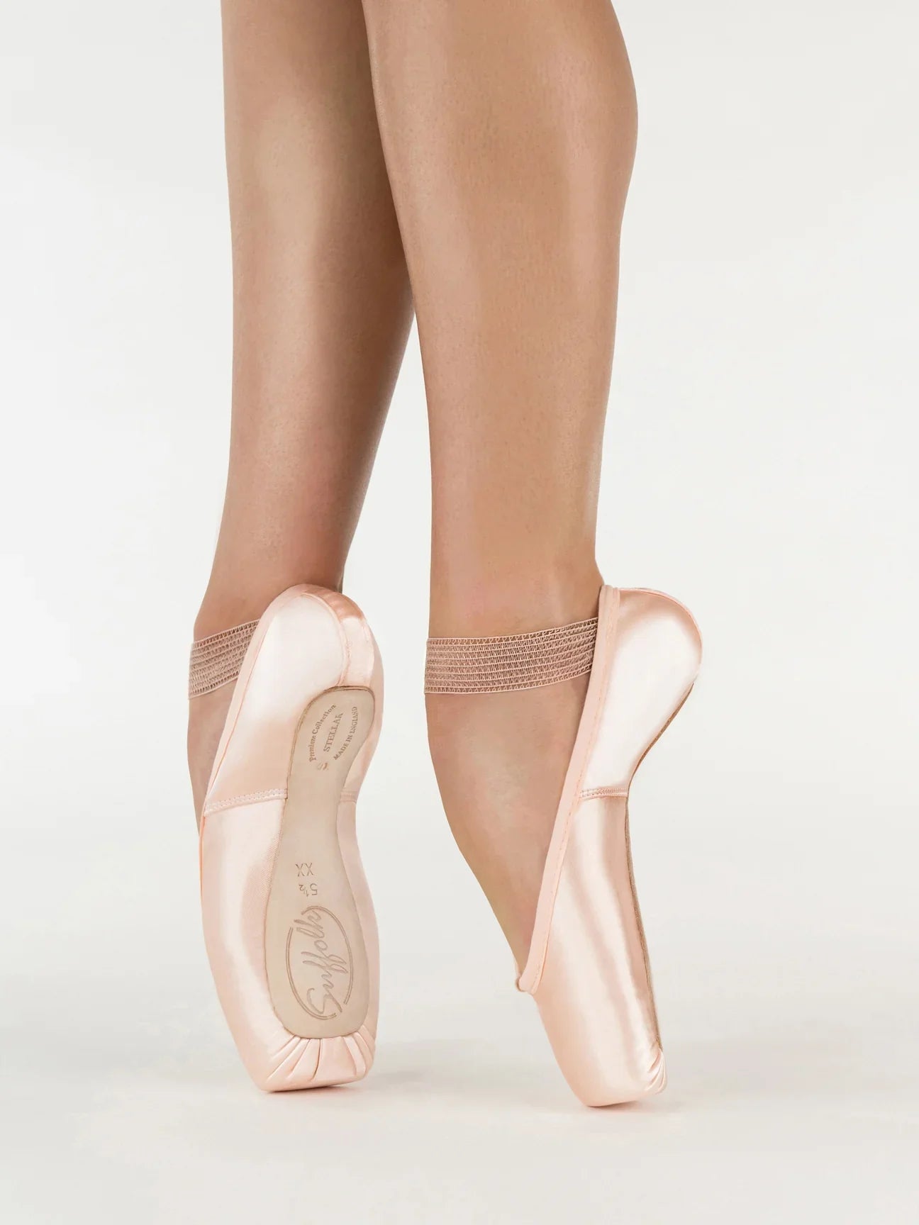Stellar Pink Light Insole Pointe Shoes for Ballet Dancers - Comfortable Arch Support for Dance Practice & Performances