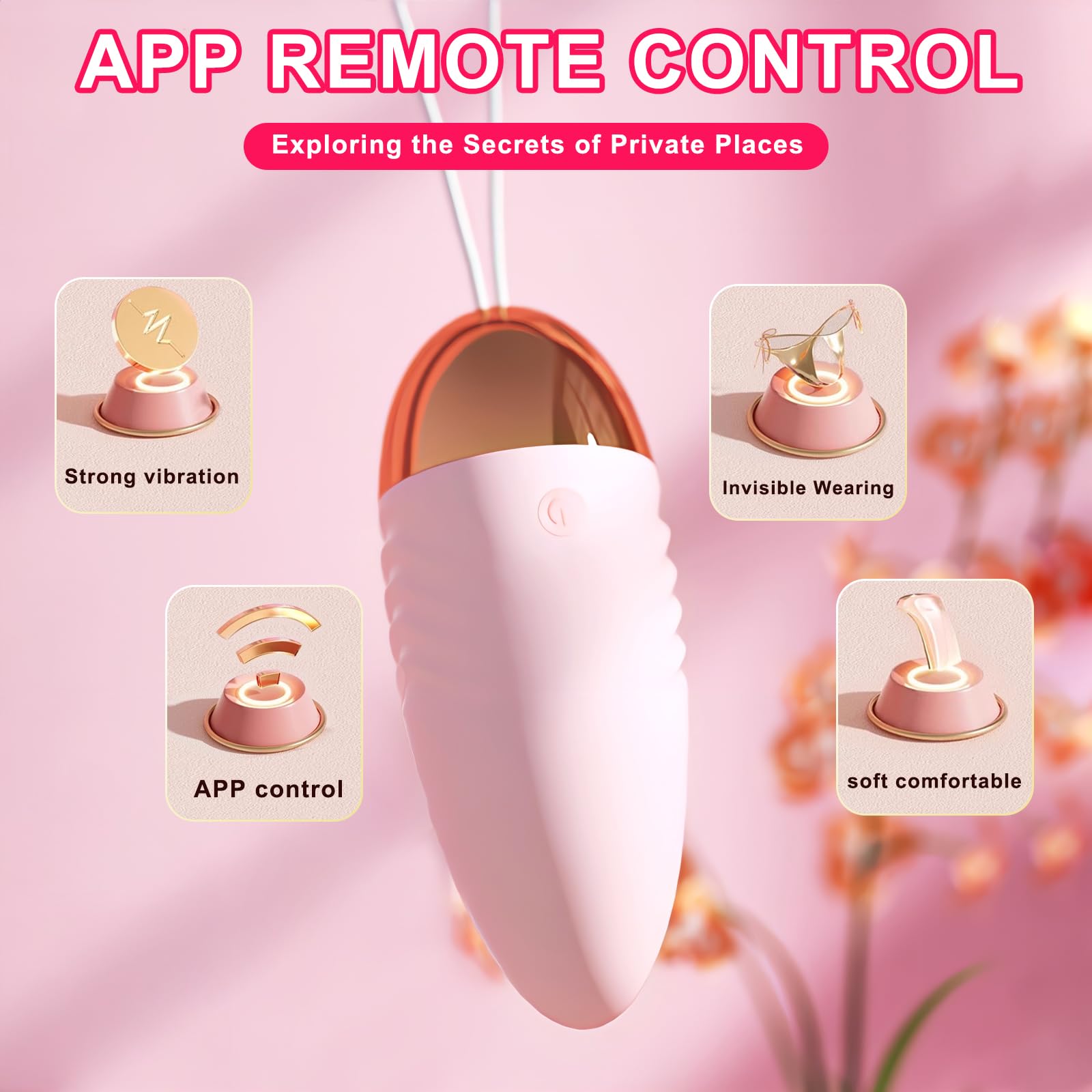 APP Remote Control Vibrator - UVILOV Bullet Mini Vibrator for Women | Rechargeable Clitoral & G-Spot Stimulator | Discreet Adult Sex Toy for Couples Play, Solo Pleasure & Sensual Massage | Waterproof & Quiet Design