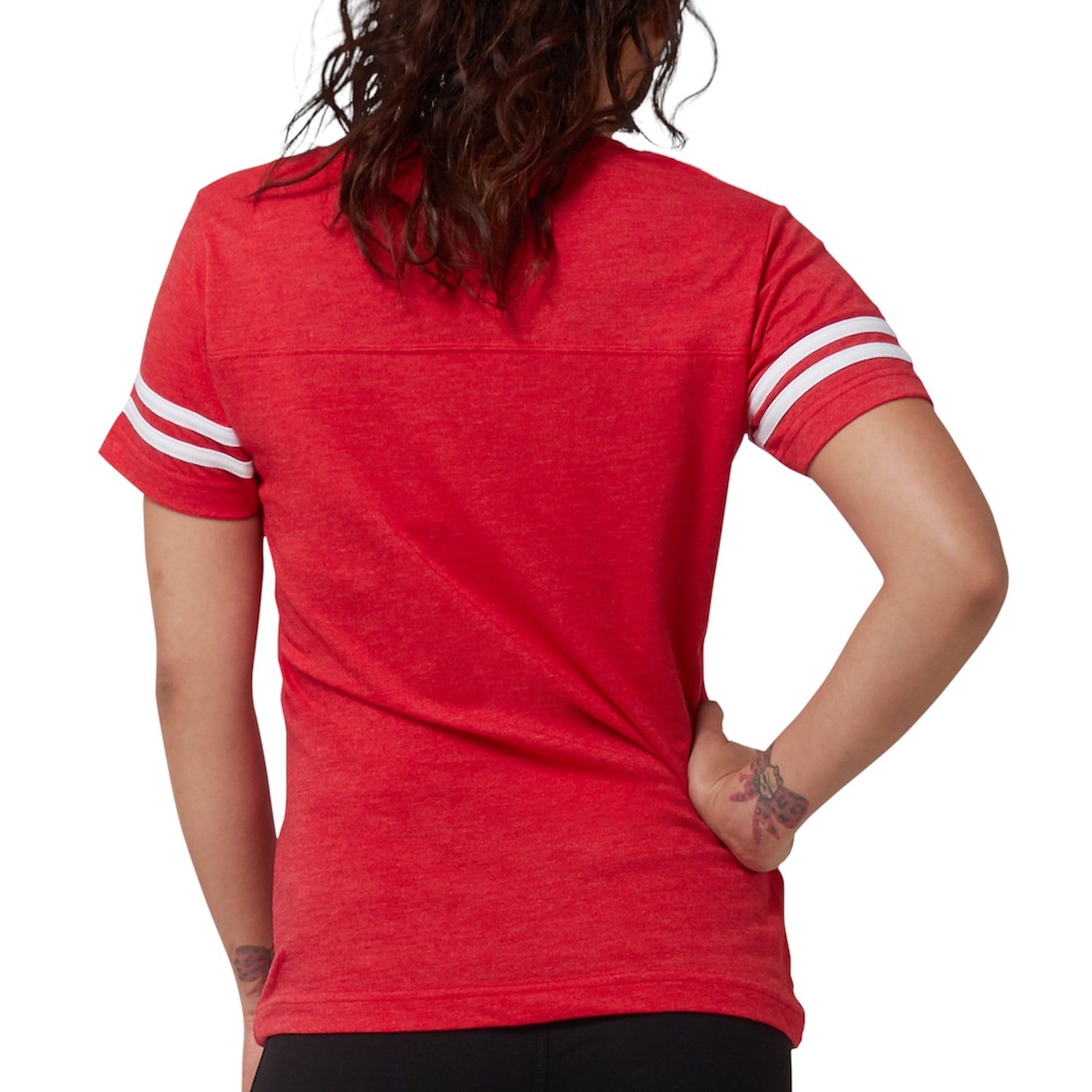 Women's Football Graphic White T-Shirt - Soft Cotton Tee for Sports Fans & Casual Wear - Perfect for Game Day, Workouts, and Everyday Outfits