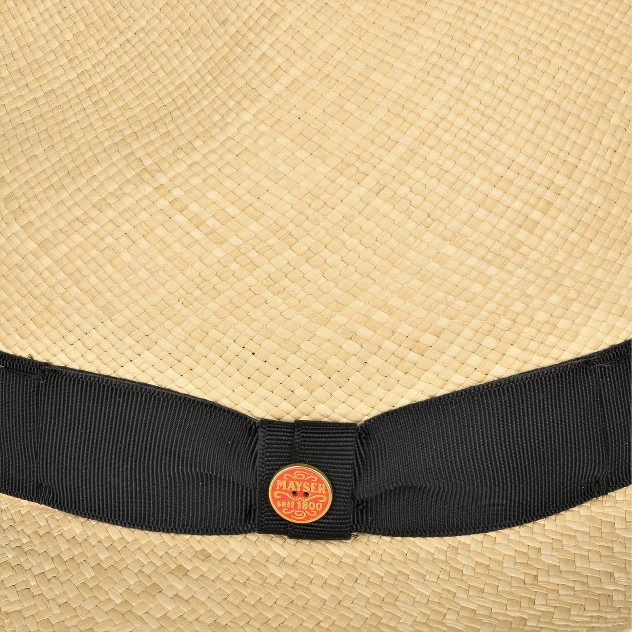 Mayser Albenga Panama Bogart Hat - Classic Men's Summer Straw Fedora - Perfect for Beach, Outdoor & Casual Wear