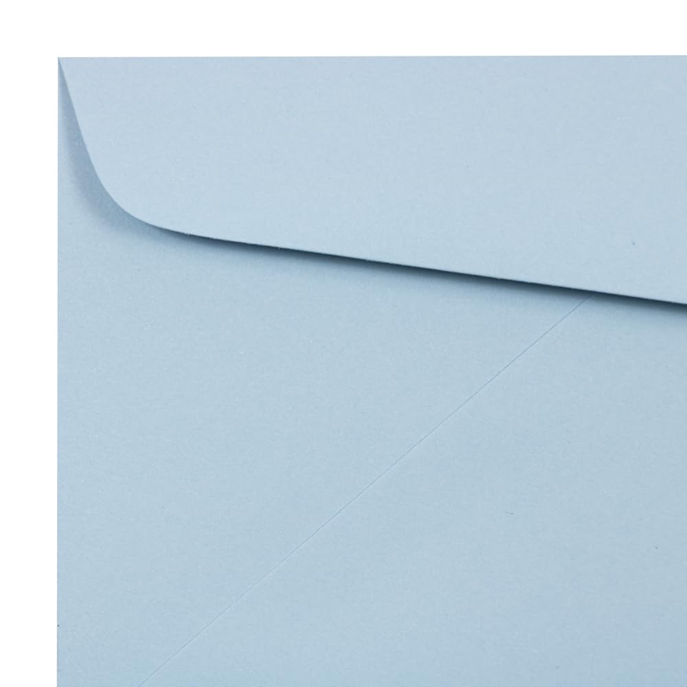 JAM PAPER #10 Business Premium Envelopes - 4 1/8 x 9 1/2 Inches - Pastel Baby Blue - Bulk Pack of 1000 Envelopes per Carton - Perfect for Mailing, Office Correspondence & Wedding Invitations