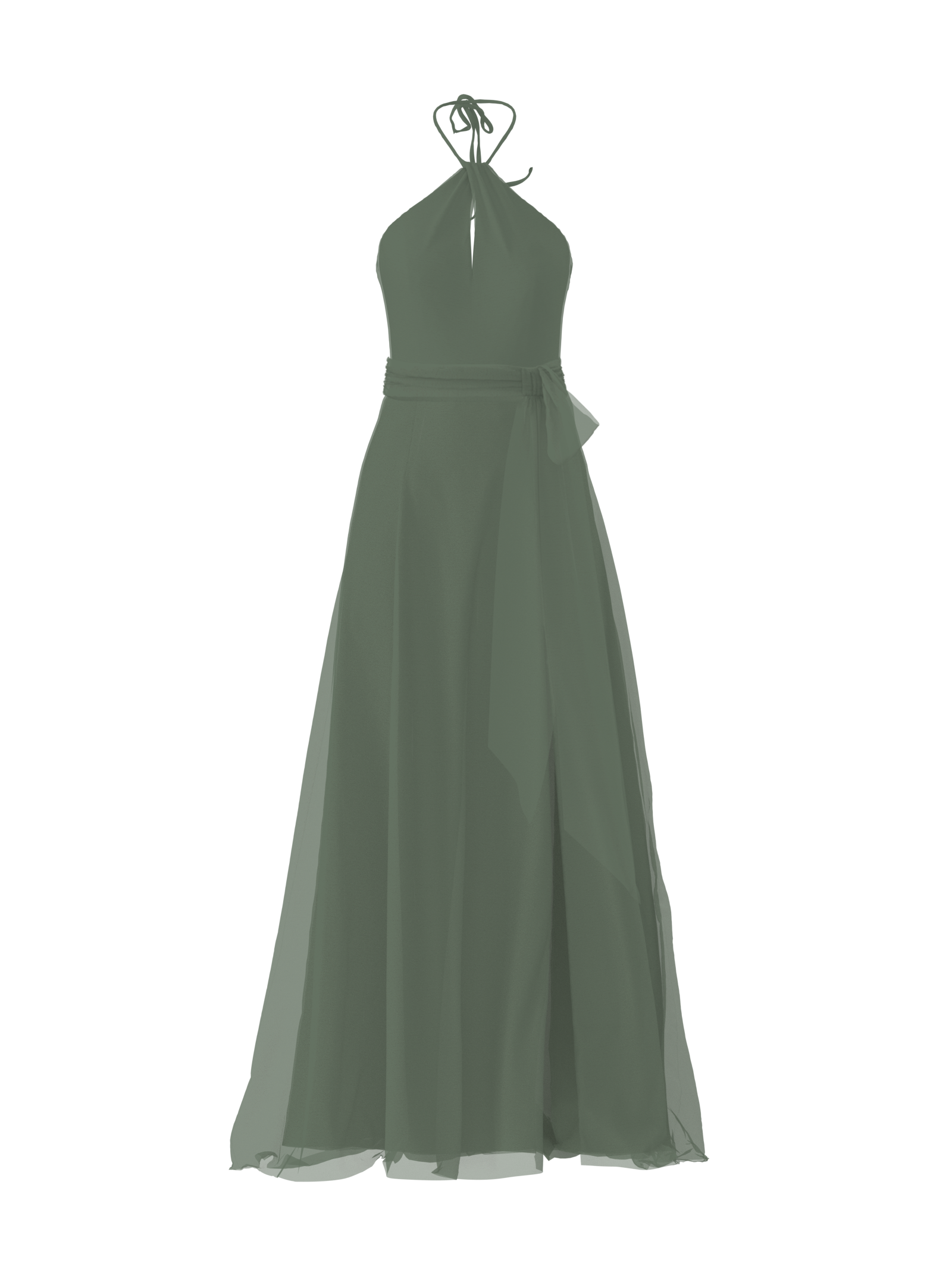 Colby Bodice & Arabella Skirt Set with Sash Belt in Olive Green - Perfect for Casual Outings, Office Wear, and Special Occasions