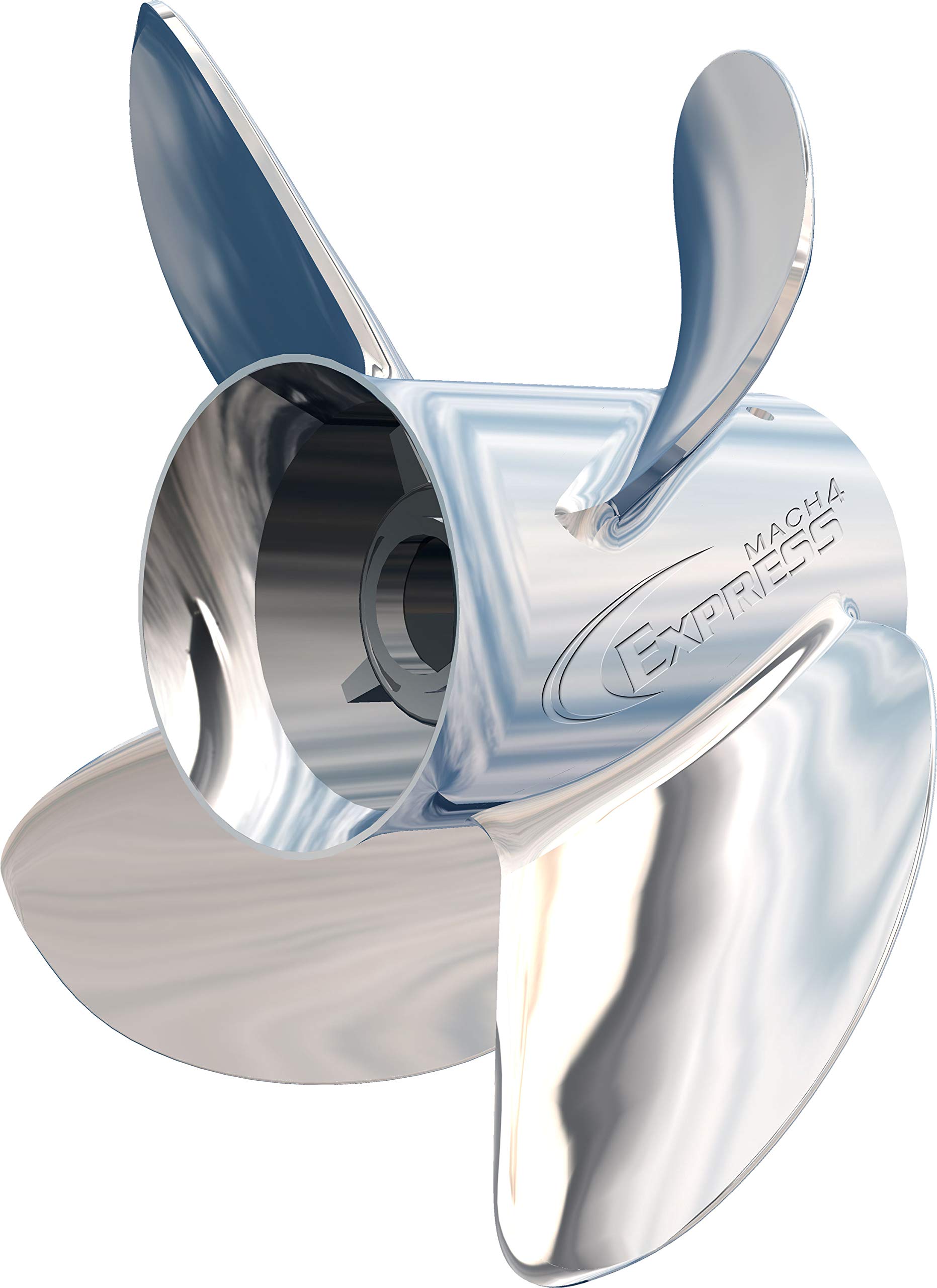 Turning Point Propeller 31501941 Express Left Stainless Steel 4-Blade Boat Propeller 14-1/4 x 19 - Perfect for Speedboats, Fishing Boats & Marine Applications