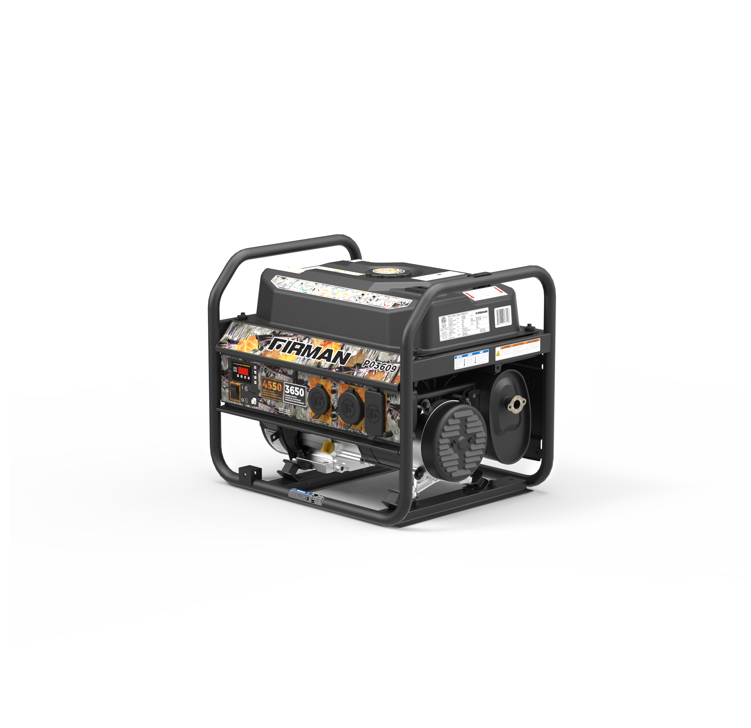 4550W Portable Gas Generator with Recoil Start - 120V Power for Camping, Outdoor Events & Emergency Backup