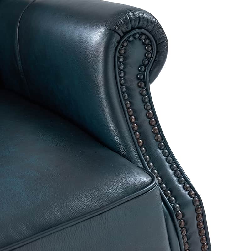 Premium Ruben Buttery Soft Leather Power Recliner Chair - Ergonomic Living Room Furniture for Relaxing, Watching TV & Napping