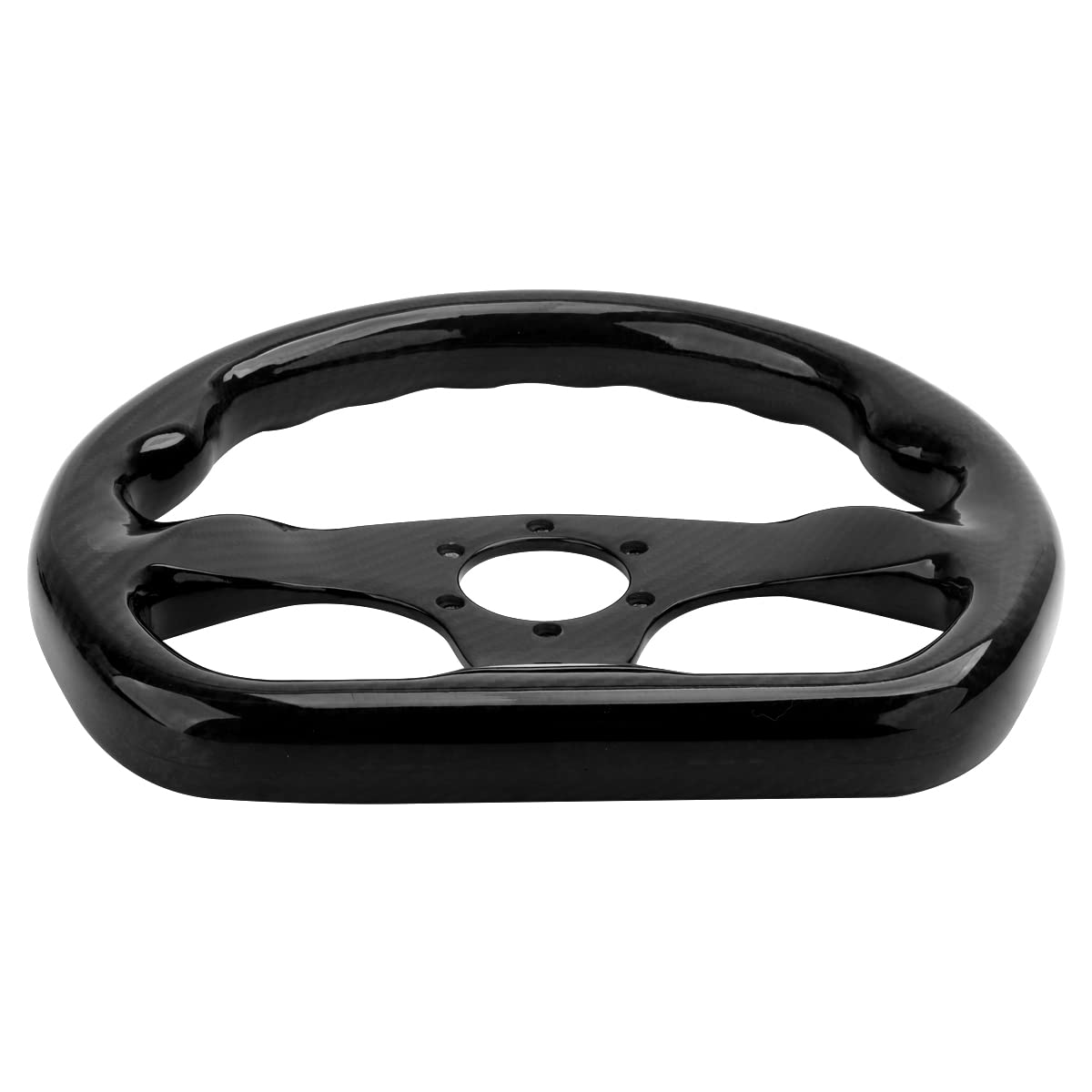 Carbon Fiber Racing Steering Wheel - 320mm Flat Bottom Design, Universal Bolt-On for Sports Cars & Drifting | High-Performance Upgrade for Track & Street Use
