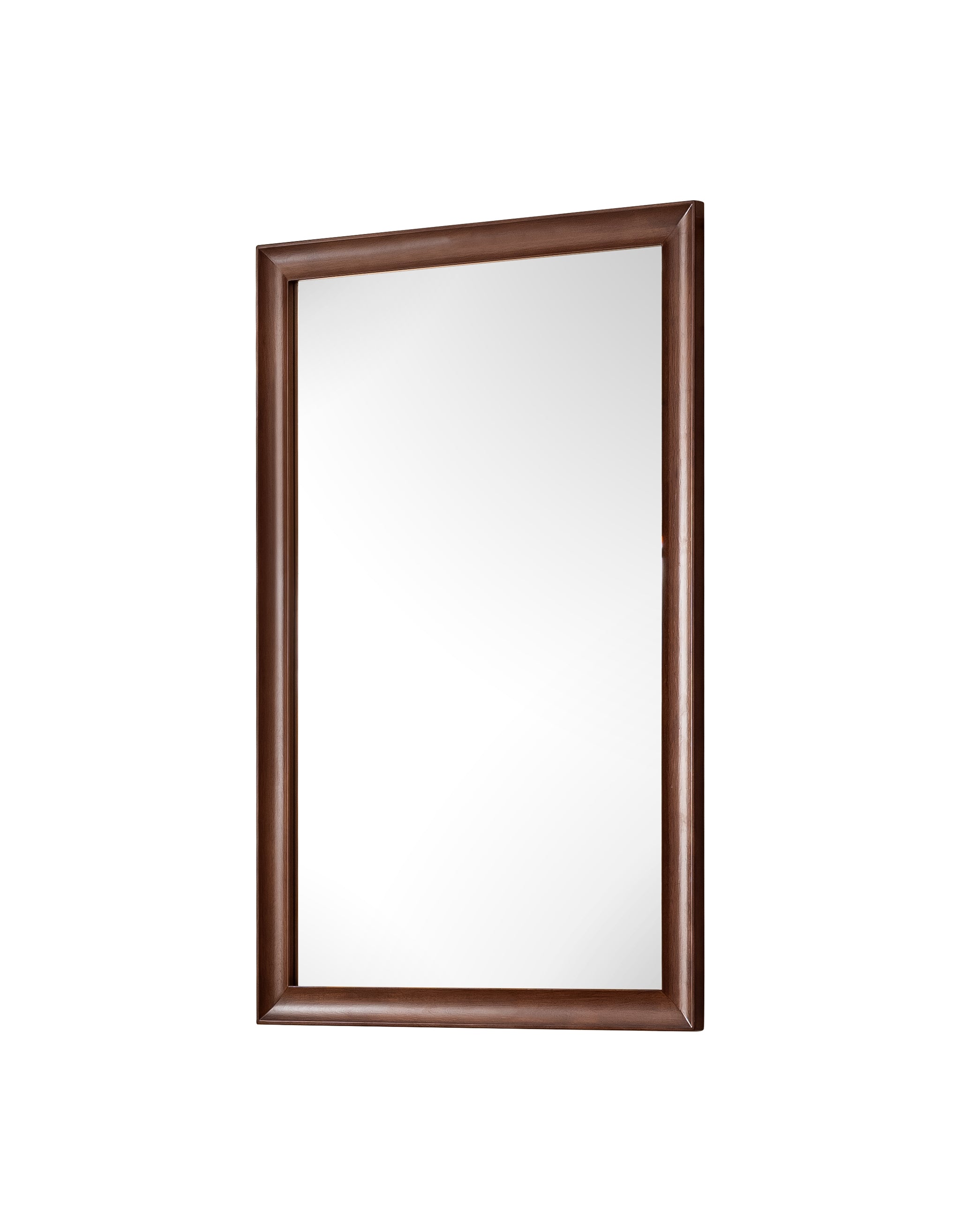 Glenbrooke 26-Inch Mid Century Modern Walnut Wall Mirror - Elegant Home Decor for Living Room, Bedroom & Entryway