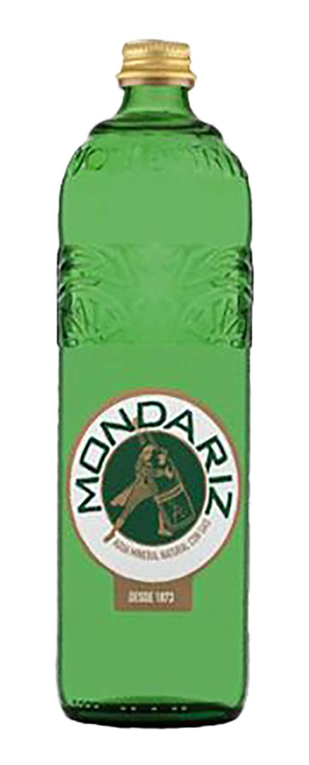 Mondariz Sparkling Natural Mineral Water - 12 Glass Bottles (750mL Each) - Premium Carbonated Spring Water for Parties, Gifts & Fine Dining