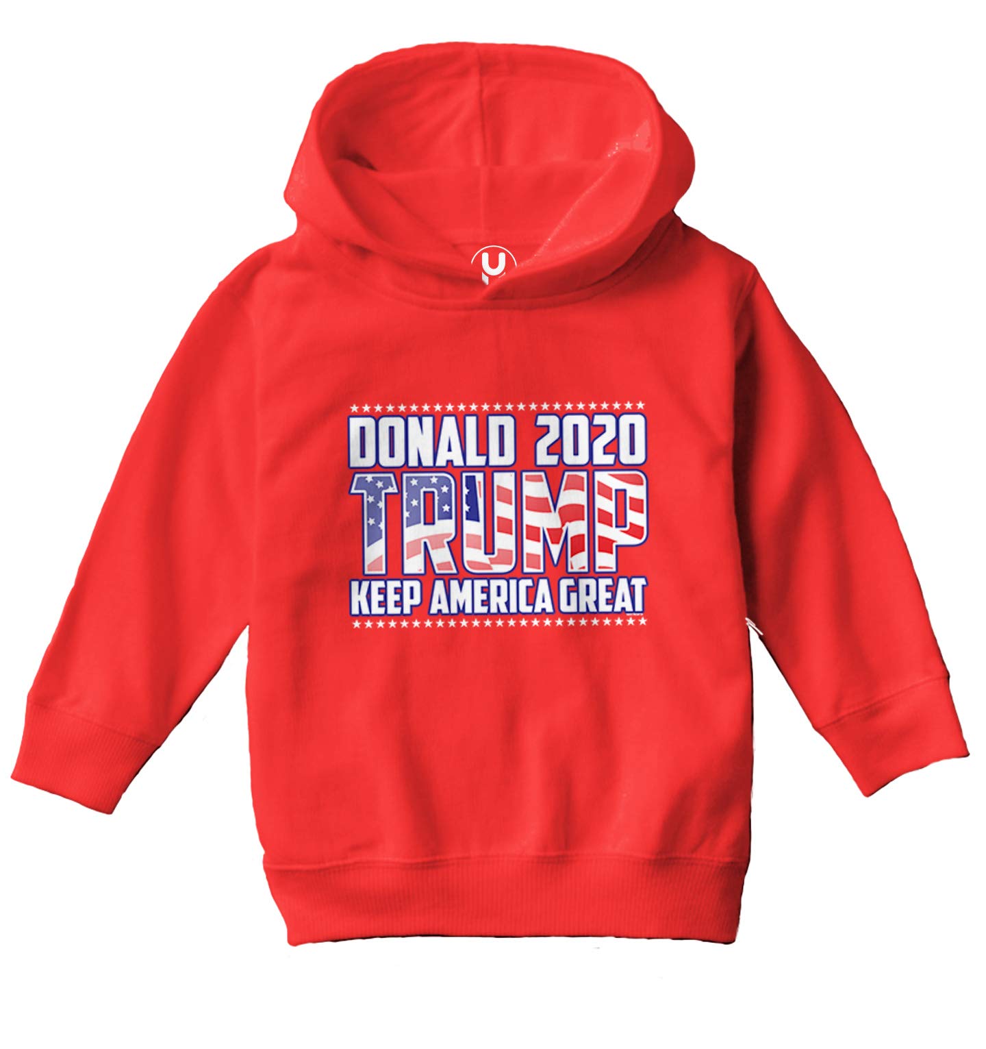 Donald Trump 2020 Keep America Great Fleece Hoodie for Toddlers & Kids - Patriotic Gift for Young Supporters & Political Events