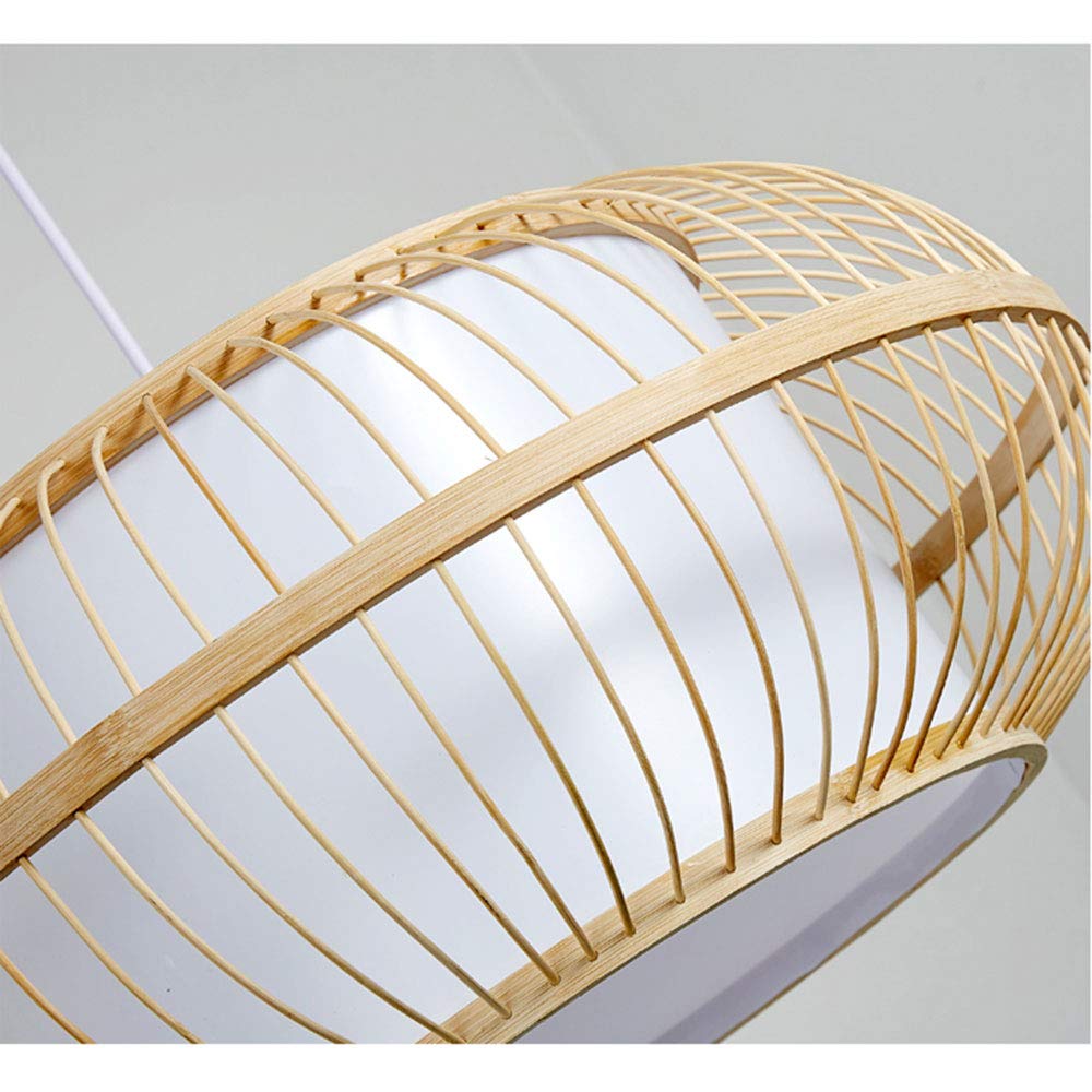 Modern Minimalist Round Chandelier - Japanese Inspired Hanging Pendant Light with E27 Socket (1 Lamp) - Perfect for Hallway, Corridor & Living Room Lighting Decor