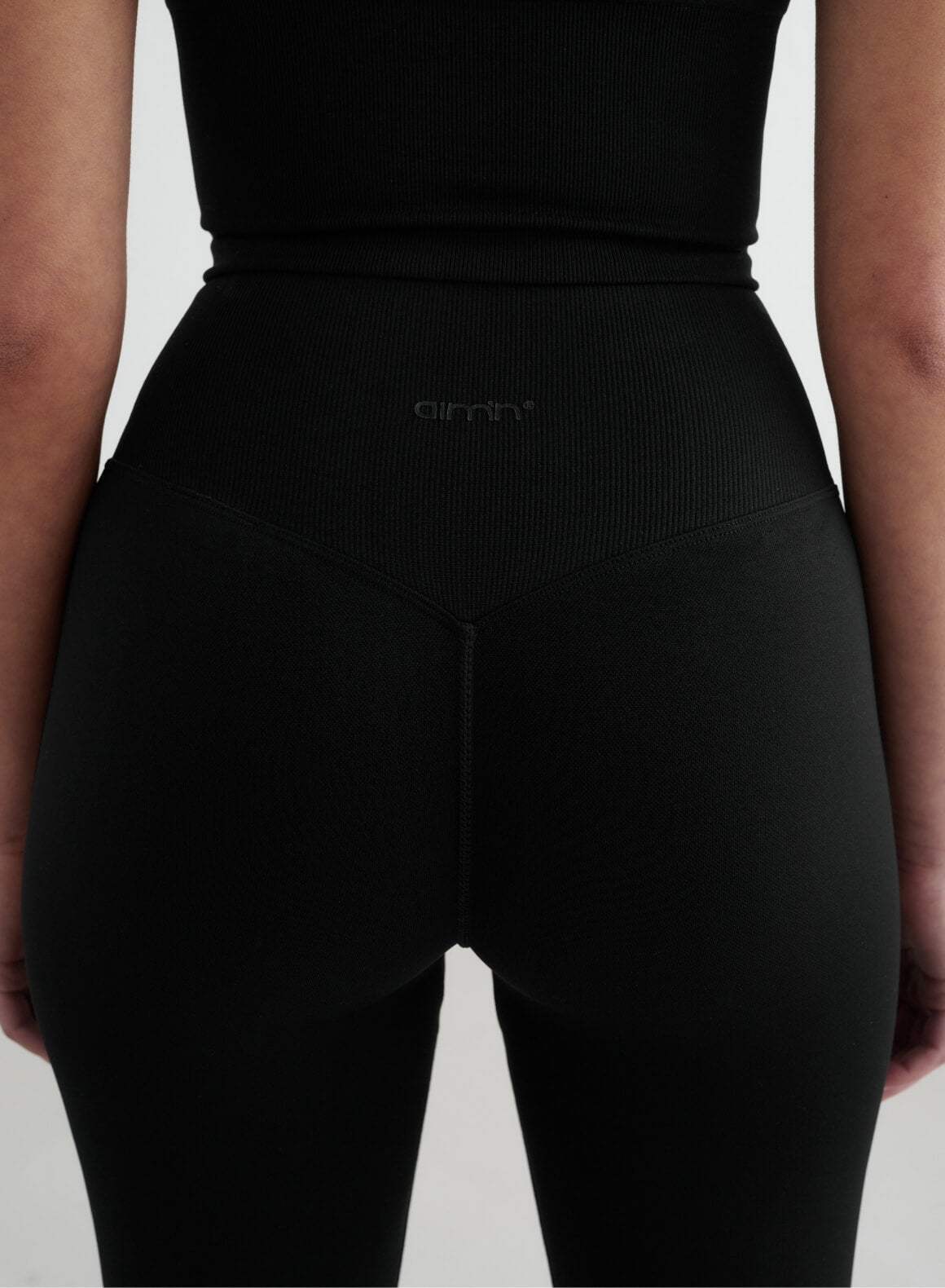 Black Shape Seamless Flare Tights for Women - High Waisted Yoga Pants with Bootcut Leggings for Workout, Dance & Everyday Wear