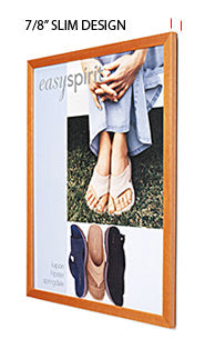 10x12 Wooden Frame Top Load Poster Display Sign Holder - Perfect for Retail Stores, Restaurants, and Events