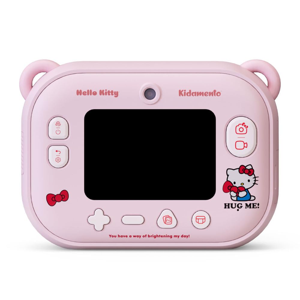 Hello Kitty Instant Print Digital Camera for Kids - 32GB Memory Card, Selfie Camera & Video Recorder by Kidamento | Perfect for Birthday Gifts, Travel Souvenirs & Scavenger Hunt Activities