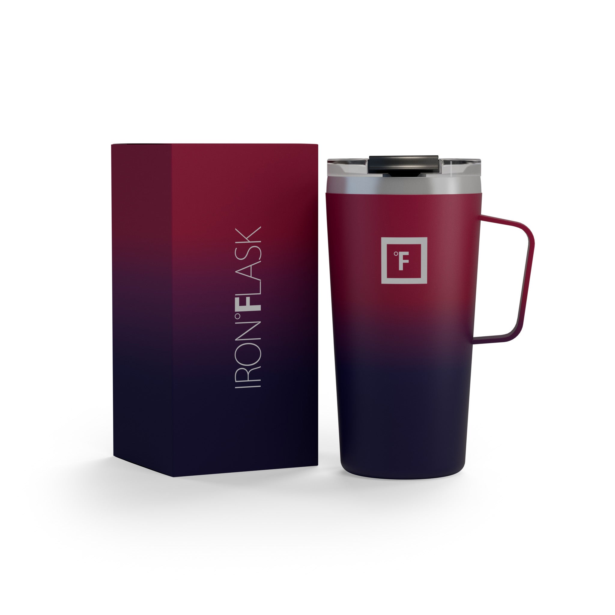 16 Oz Grip Coffee Mug - Insulated Travel Mug with Non-Slip Handle, Perfect for Hot & Cold Drinks - Ideal for Office, Commuting, Camping and Outdoor Activities