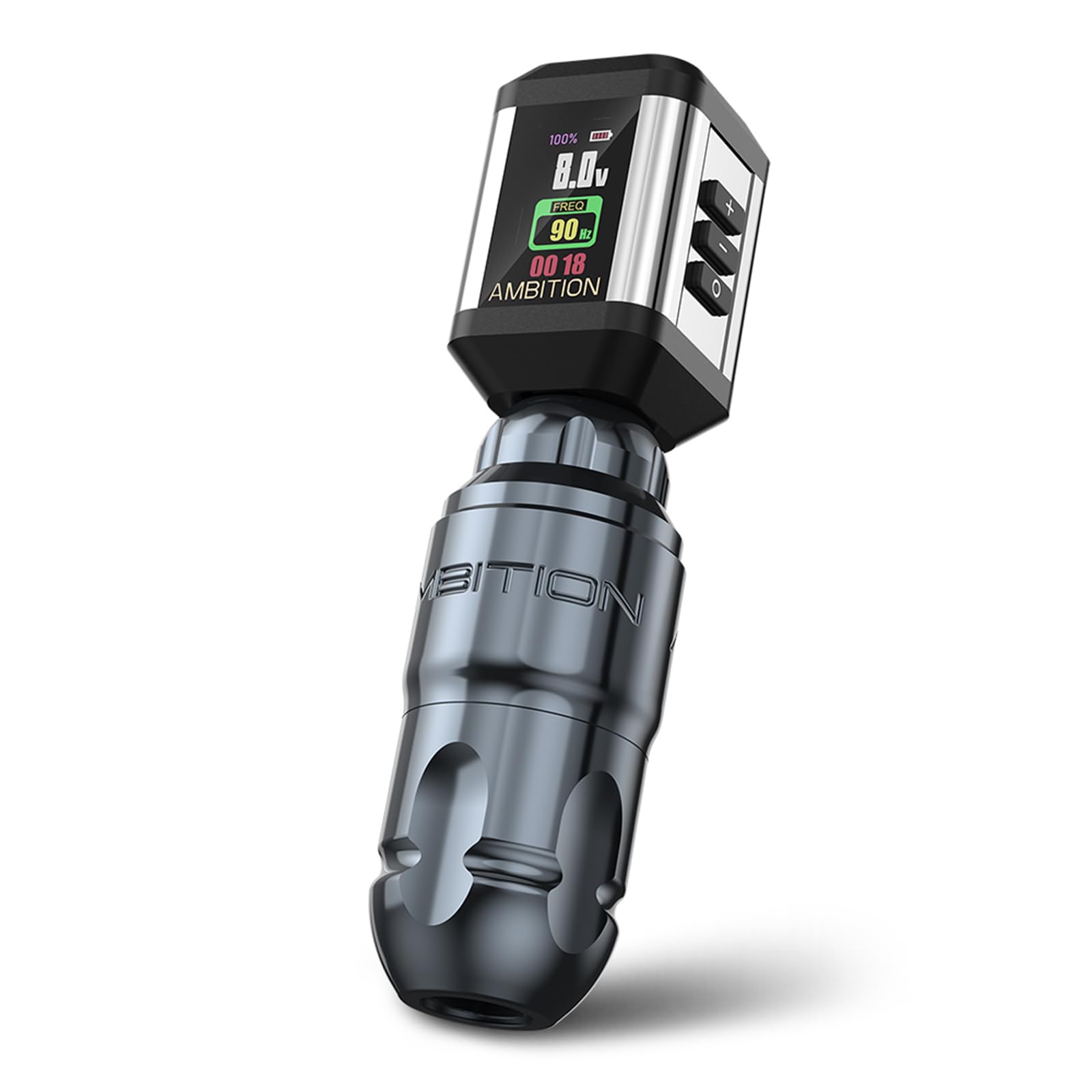 Ambition Lutin Rotary Tattoo Machine with Korall Power Supply - Wireless Tattoo Pen with Brushless Motor, RCA Cord & 2200mAh Battery | Professional Tattoo Equipment for Artists | Perfect for Lining, Shading & Detailed Tattoo Work