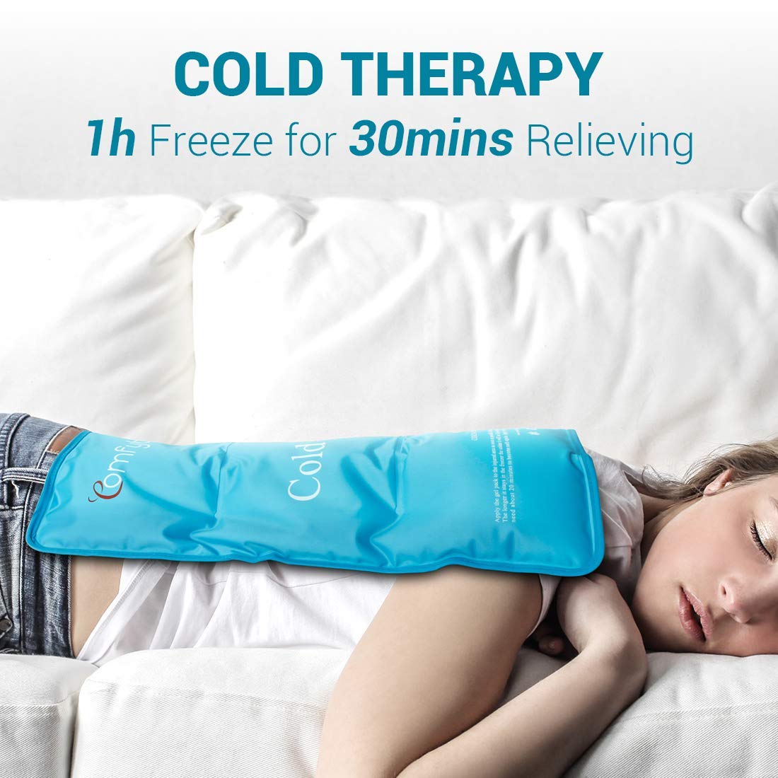 Comfytemp Large Ice Pack for Back Pain Relief - 13.5