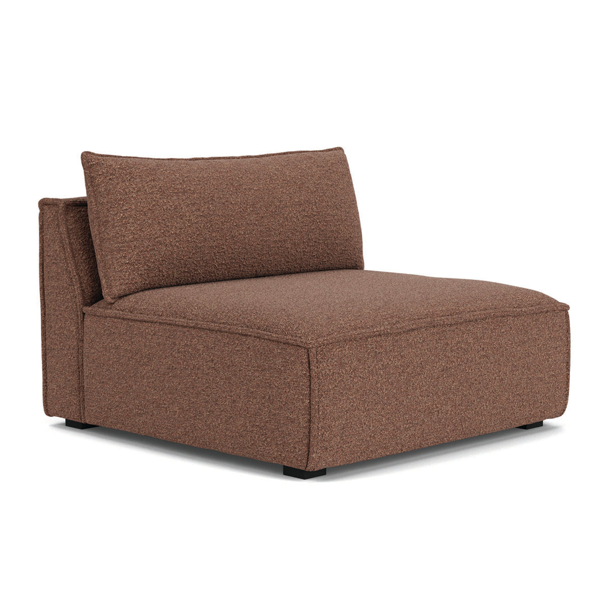 Daphne Boucle Modular 1-Seater Sofa (Armless) - Modern Living Room Furniture for Small Spaces & Apartments