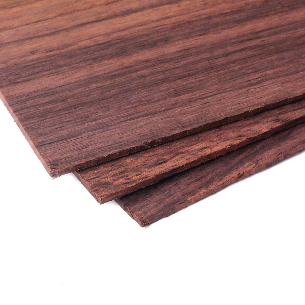 3Pcs Rosewood Guitar Headplate Veneer - Premium Wood Headstock Overlay for Guitar Luthiers & DIY Repair - Perfect for Acoustic/Electric Guitar Restoration & Customization