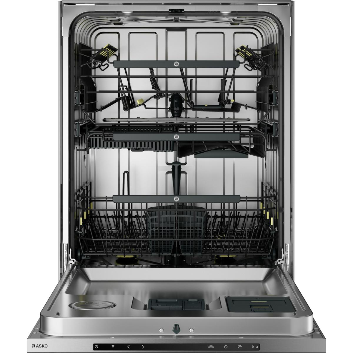 Asko 24 Inch Built-In Dishwasher with Turbo Combi Drying™ - Stainless Steel Finish - Energy Efficient & Ultra Quiet - Perfect for Modern Kitchens and Large Families