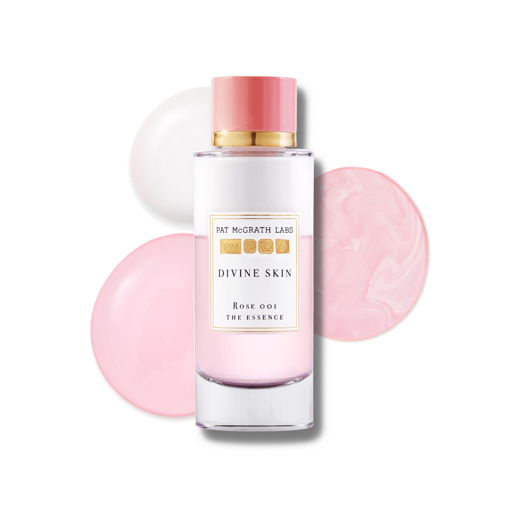 Divine Skin Rose 001 The Essence - Hydrating Facial Serum with Rose Extract for Glowing Skin | Perfect for Daily Skincare Routine & Nighttime Moisturizing