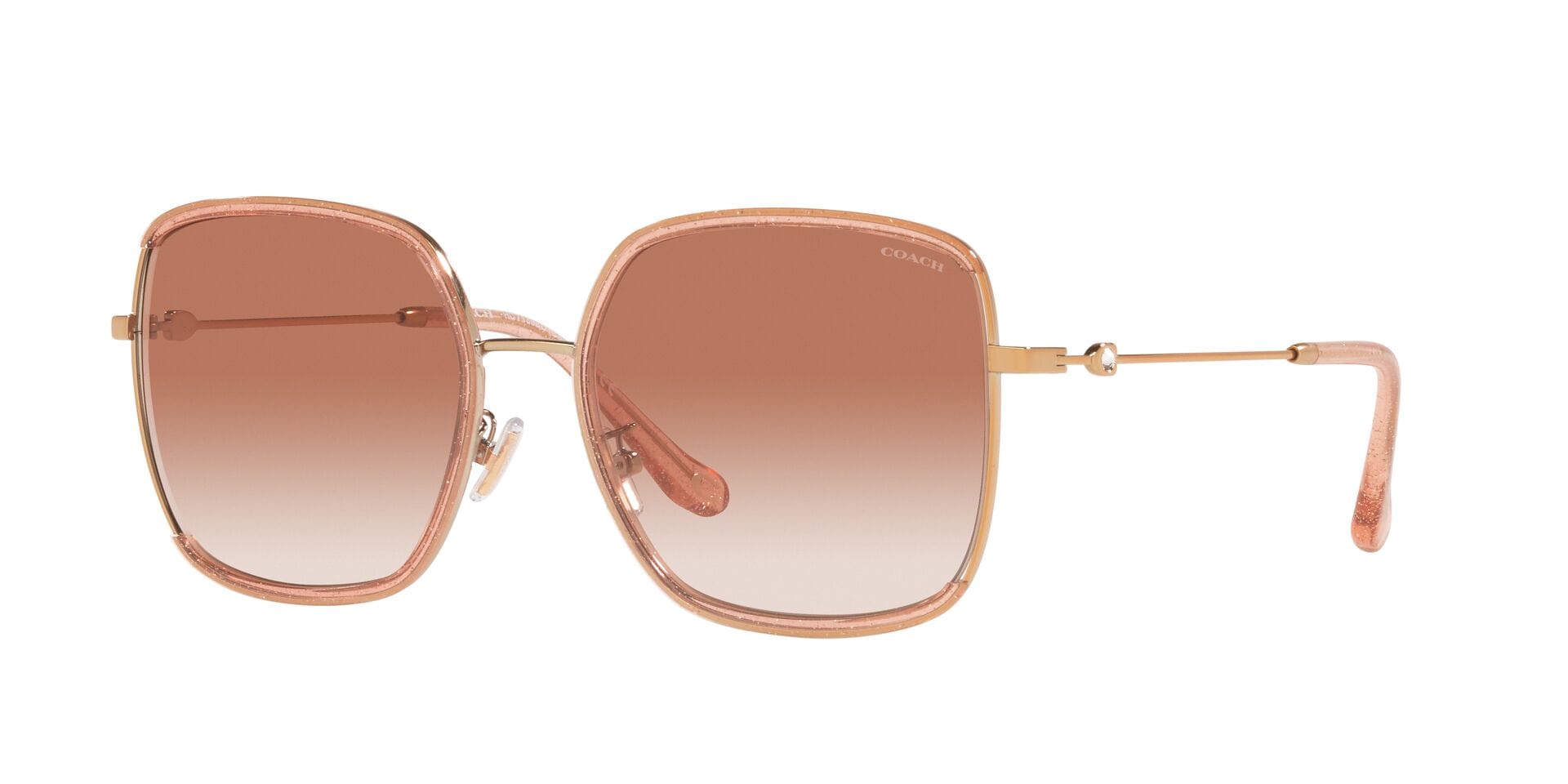 COACH 0HC7139BD 940813 5819 Polarized Sunglasses for Women - UV Protection, Fashionable Aviator Style - Perfect for Driving, Beach & Outdoor Activities