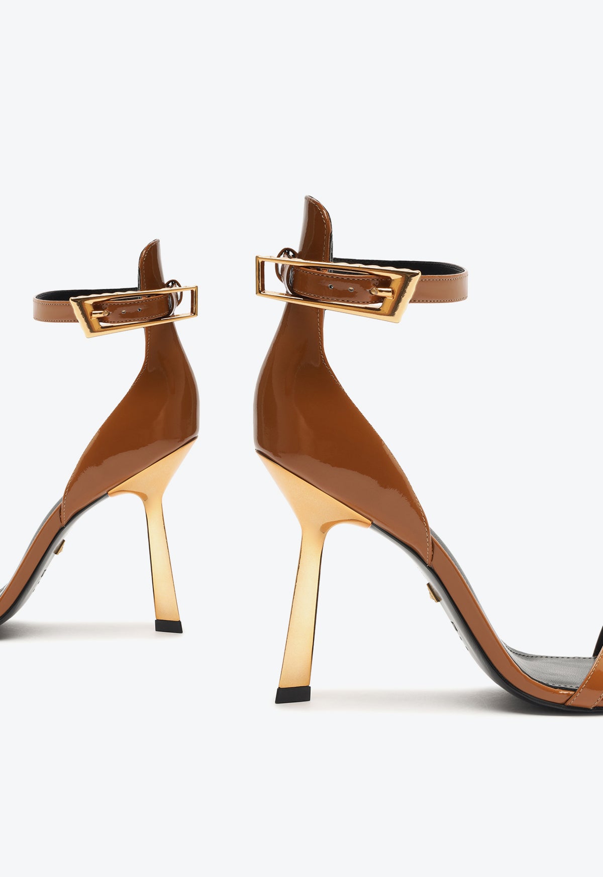 Ciara Women's Patent Leather Sandals - Comfortable Dressy Strappy Heeled Sandals for Weddings, Parties & Evening Events