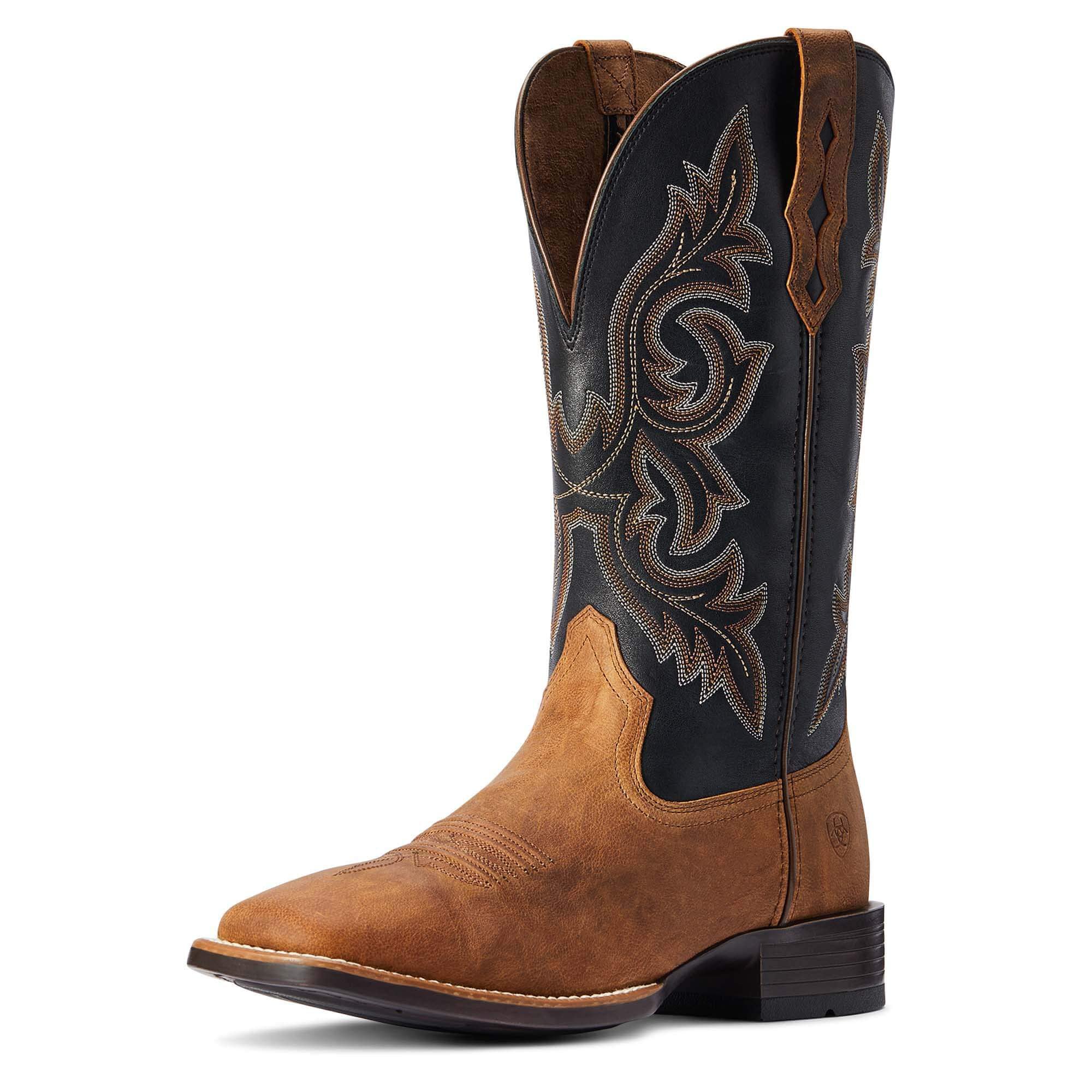 Ariat Men's Drover Ultra Western Boots - Durable Cowboy Boots for Riding & Work - Comfortable for Ranch, Rodeo & Outdoor Activities