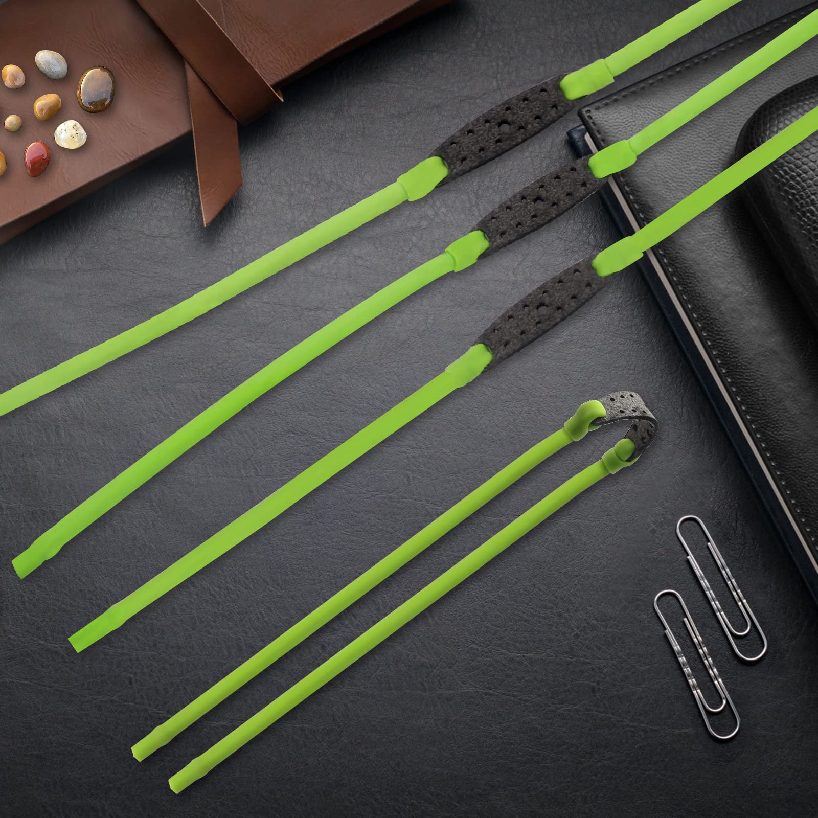 4pcs Heavy Duty Slingshot Replacement Bands - High Elasticity Rubber Bands for Hunting, Outdoor Shooting & Target Practice - Perfect for Hunting Gear & Survival Kits