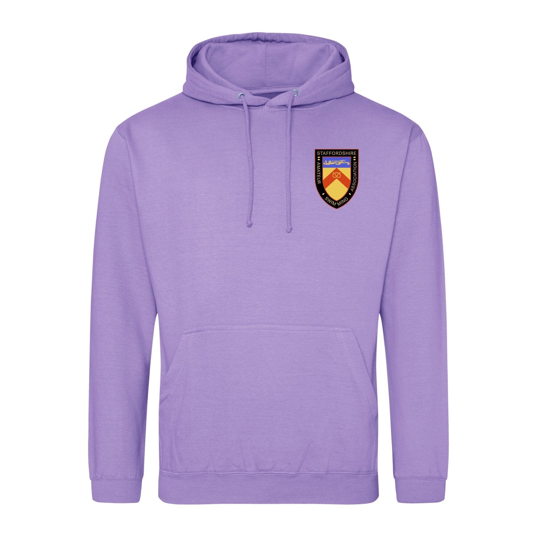 Staffordshire County ASA County Championships 2025 Hoodie - Digital Lavender Color | Unisex Pullover Sweatshirt for Swimming Competitions & Team Spirit