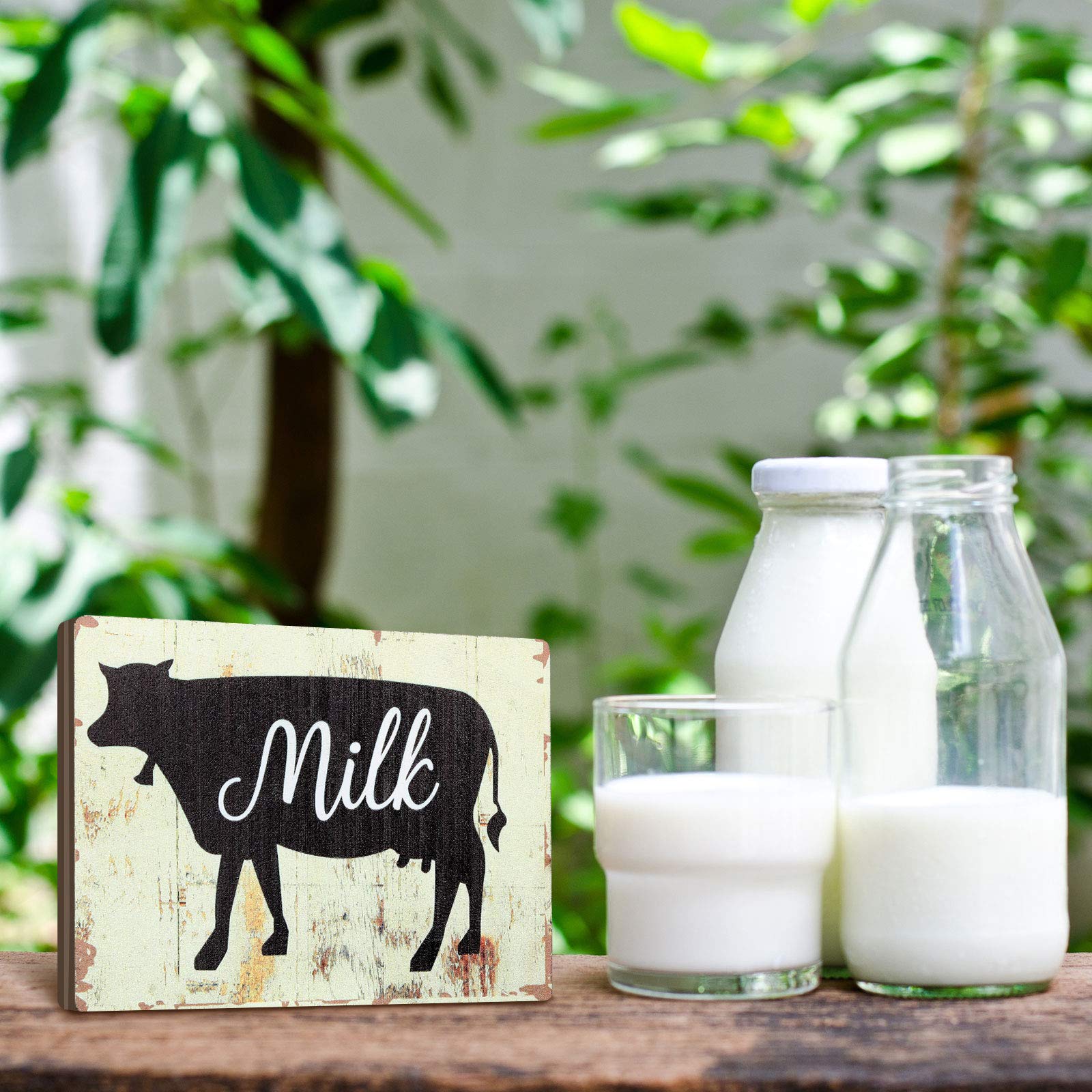 Farmhouse Kitchen Signs - Rustic Wooden Wall Decor for Country Kitchen & Home (3-Piece Set) - Perfect for Farmhouse Style Kitchens