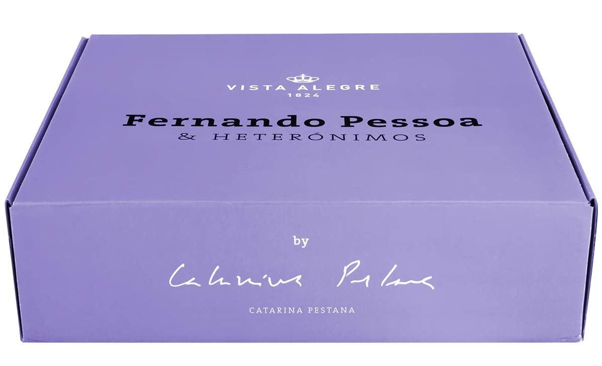 VISTA ALEGRE - Fernando Pessoa Inspired Porcelain Espresso Cup Set (4 Cups & Saucers) | Portuguese Coffee Collection | Perfect for Home Cafes & Gift Giving