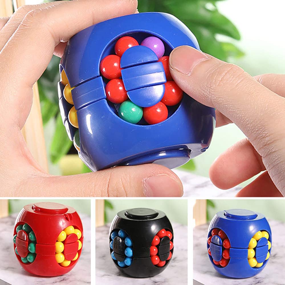 Rotating Magic Cube Fidget Toy - Stress Relief Puzzle Game for Kids & Adults - Perfect for Easter Gifts & Sensory Play