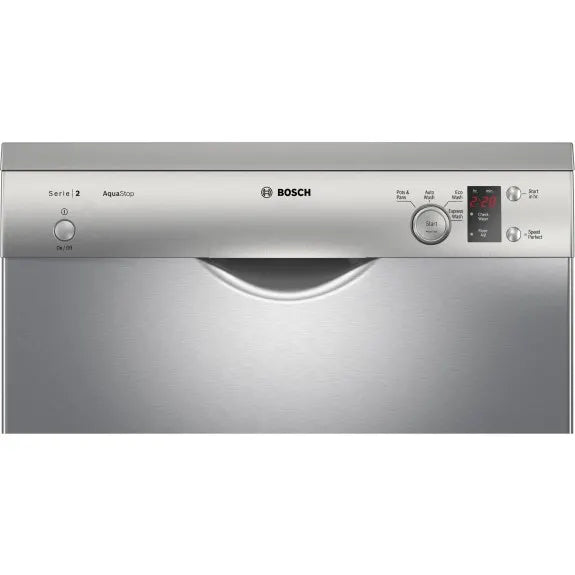 Bosch 60cm Freestanding Dishwasher - Silver Stainless Steel SMS24AI01A | Energy Efficient, Quiet Operation for Modern Kitchens