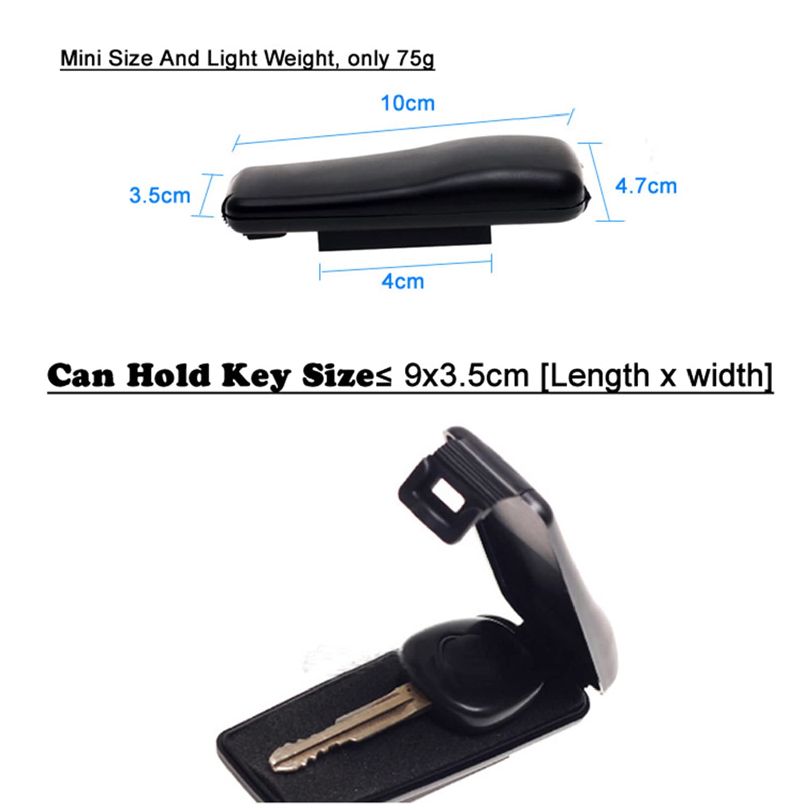 Magnetic Key Box - Secure & Weatherproof Emergency Key Holder for Home, Car, and Outdoor Use - Perfect for Spare Key Storage and Easy Access